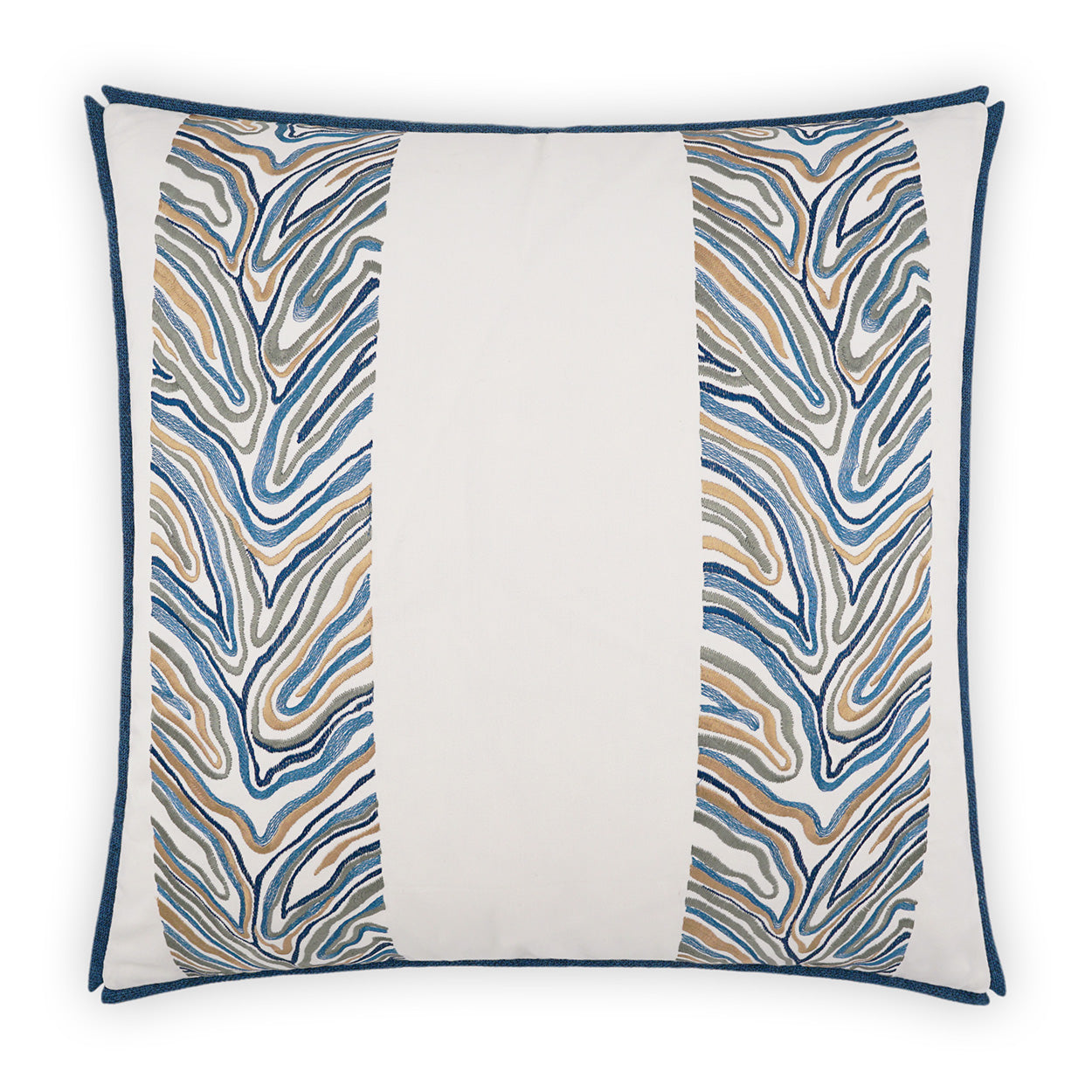 D.V. Kap Home Blue Jungle Pillow