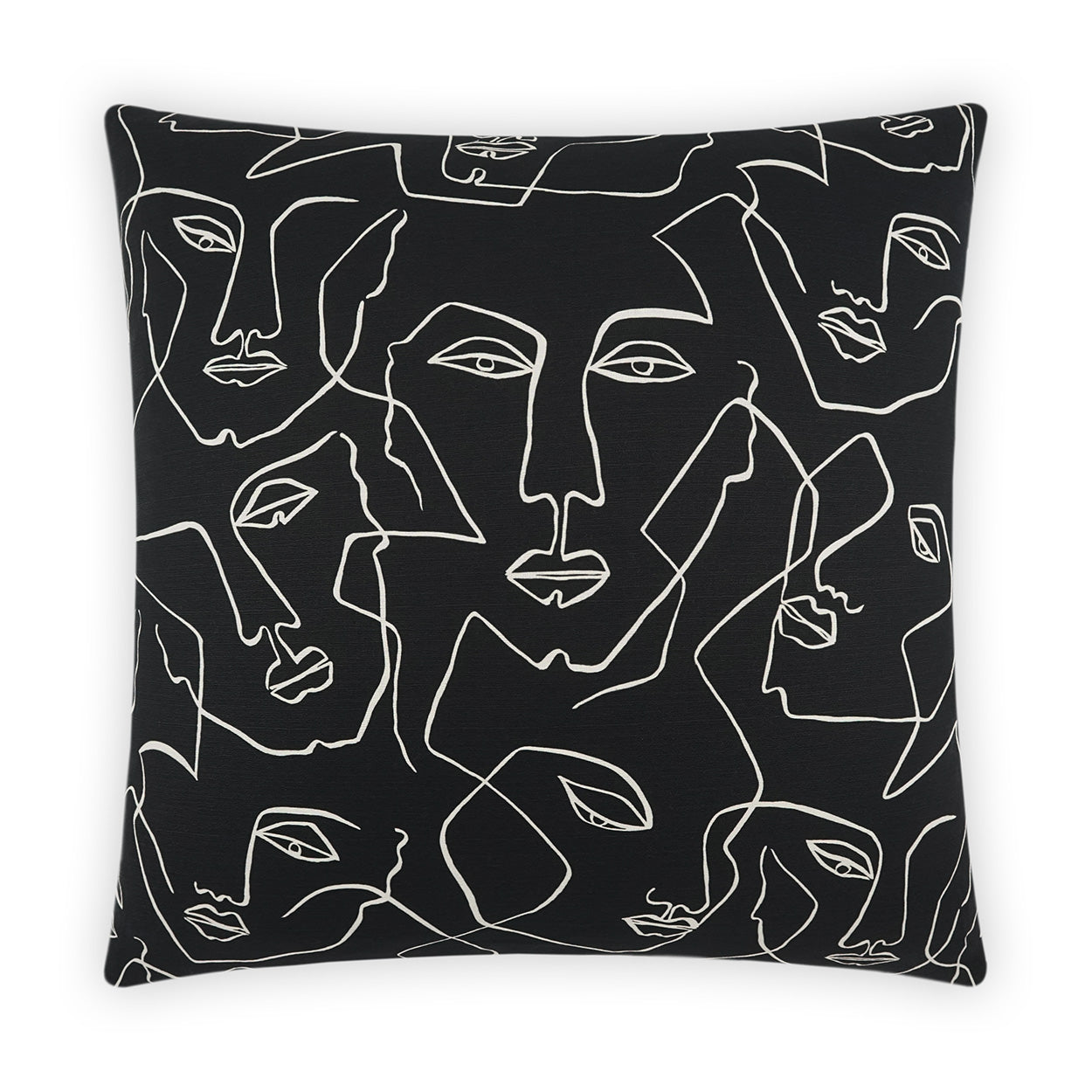 D.V. Kap Home Face Up Pillow - Black