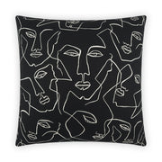 D.V. Kap Home Face Up Pillow - Black