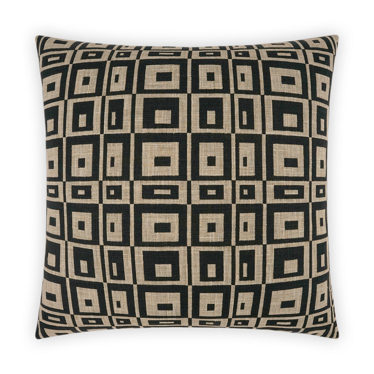 D.V. Kap Home Cubic Pillow - Raven