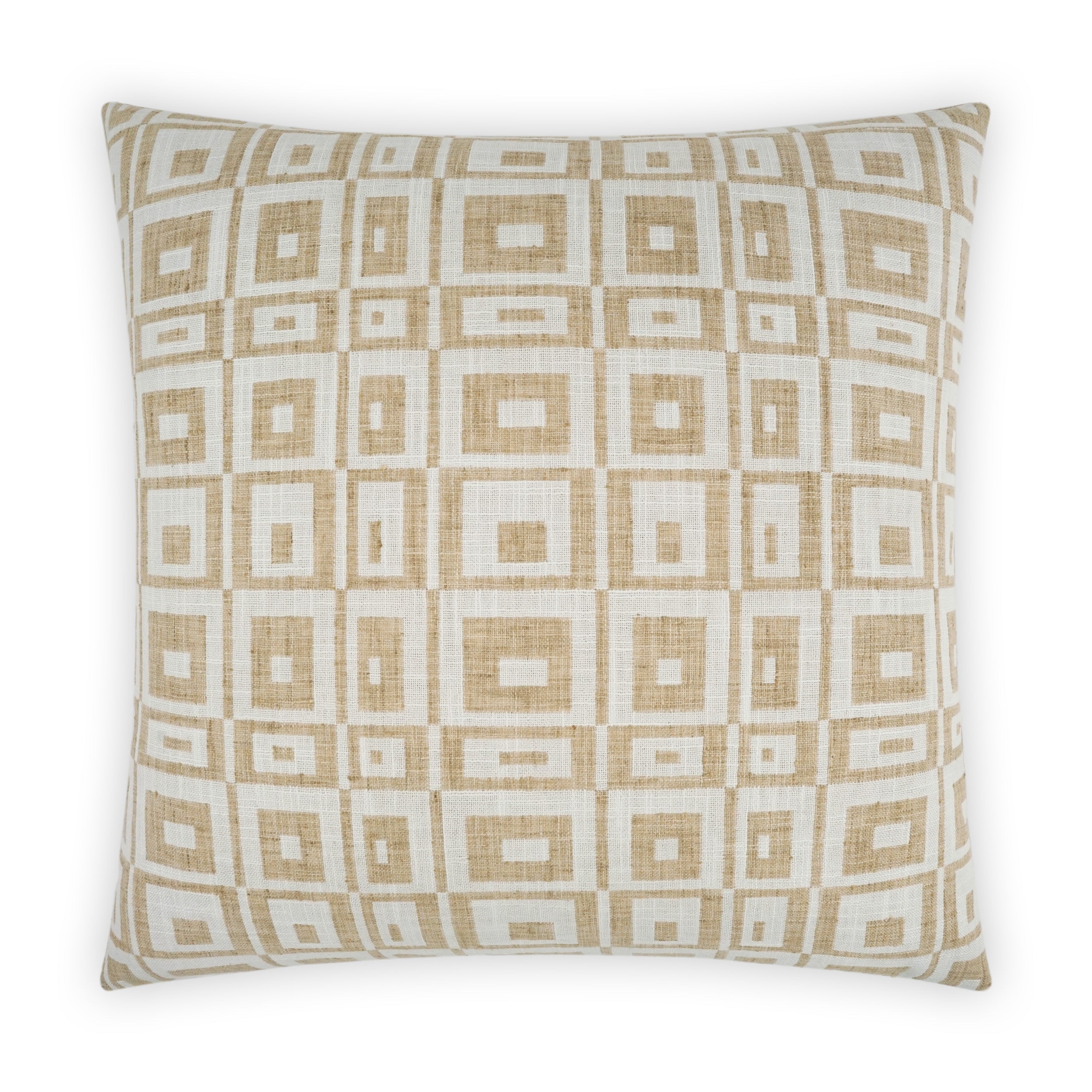 D.V. Kap Home Cubic Pillow - White