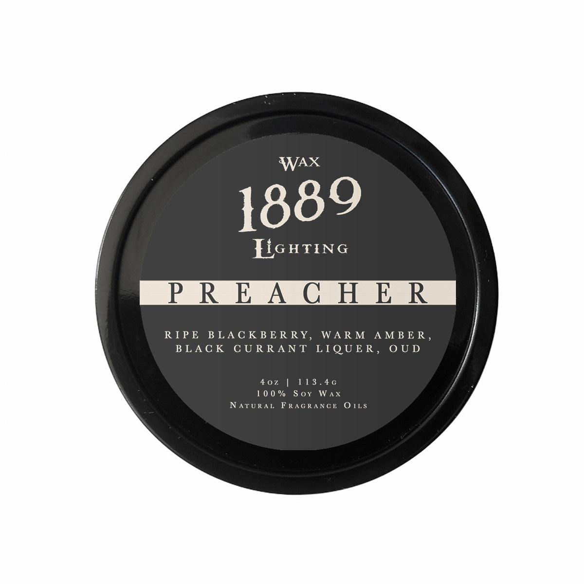 1889 Wax Lighting Mini Candle Tin - Preacher