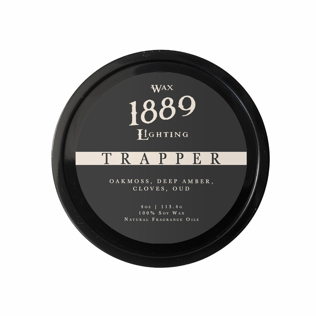1889 Wax Lighting Mini Candle Tin - Trapper