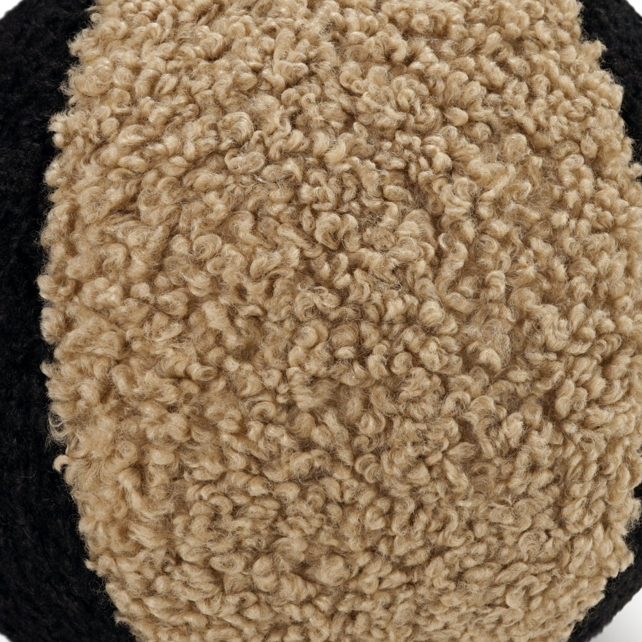 D.V. Kap Home Poodle Ball II Pillow - Jet/Latte