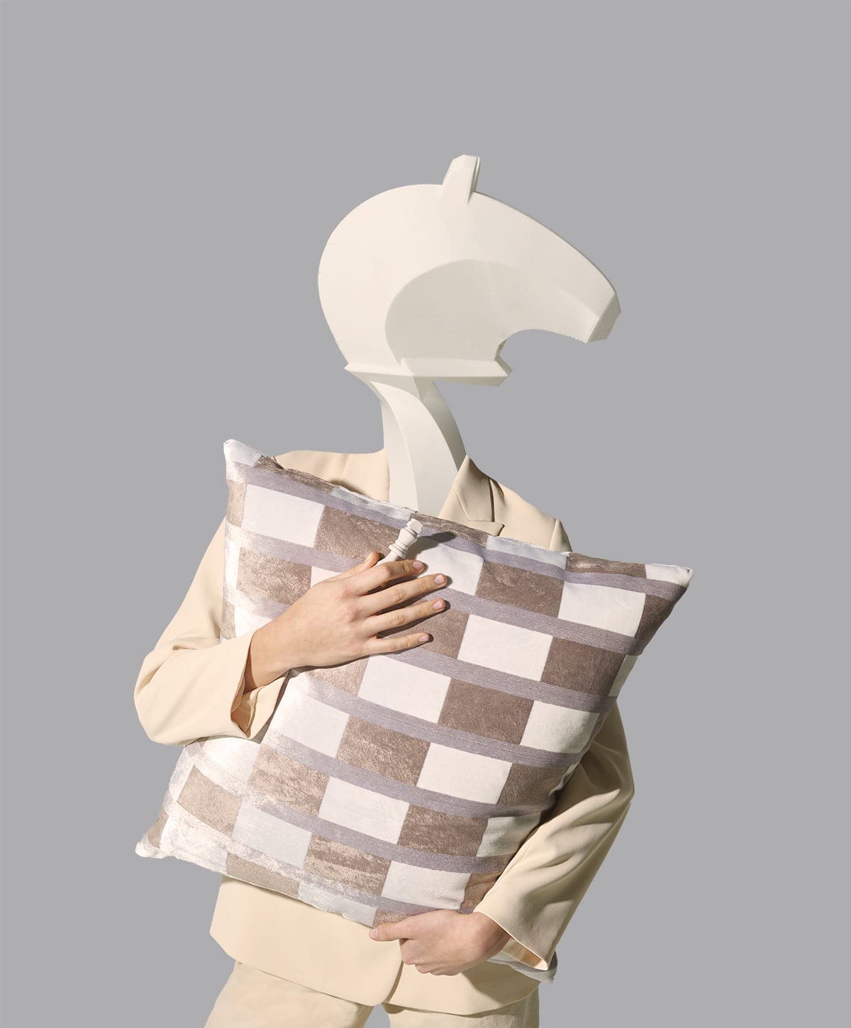 D.V. Kap Home Root Pillow - Pearl