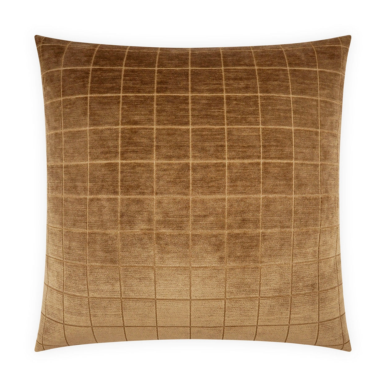 D.V. Kap Home Camden Check Pillow - Cumin