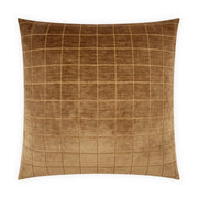 D.V. Kap Home Camden Check Pillow - Cumin