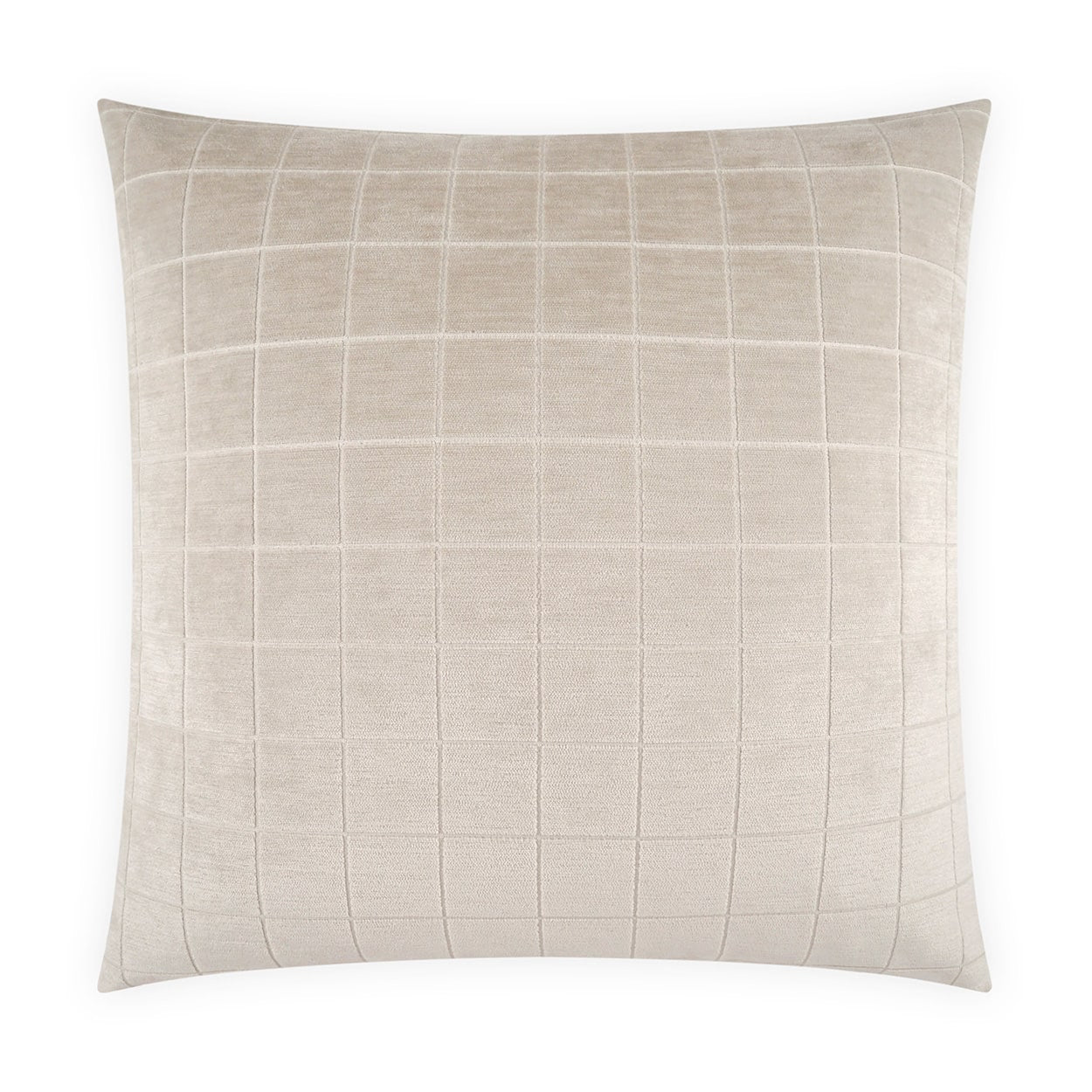 D.V. Kap Home Camden Check Pillow - Linen