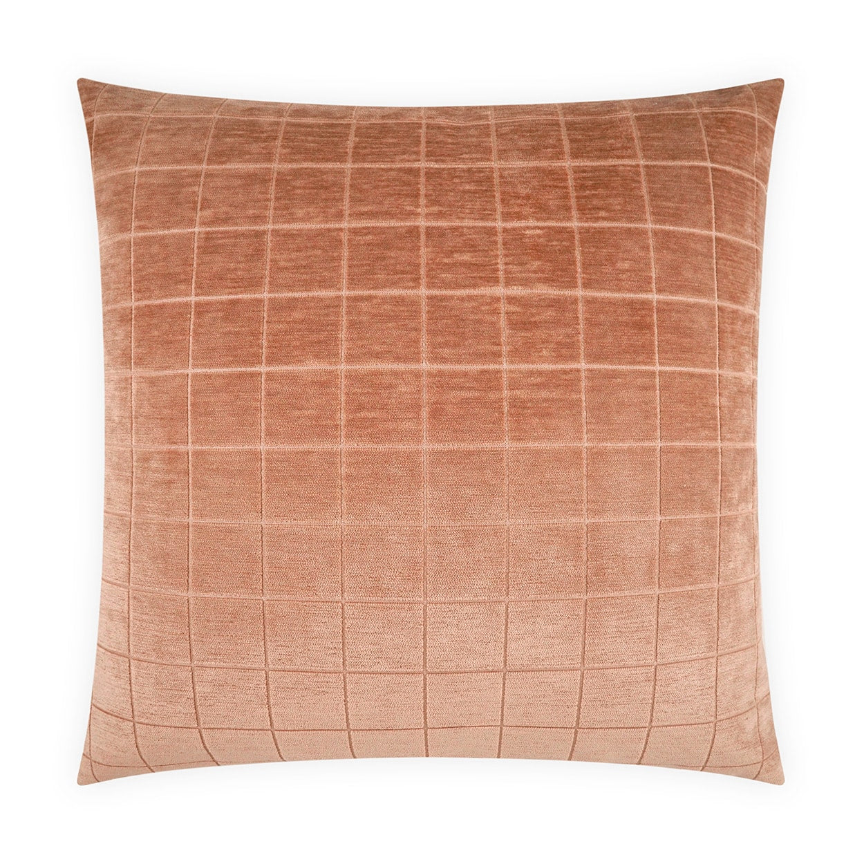 D.V. Kap Home Camden Check Pillow - Salmon