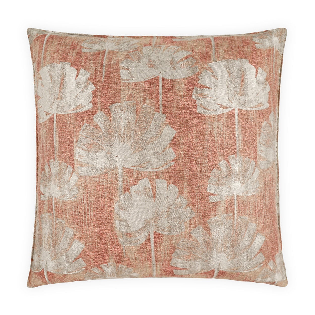 D.V. Kap Home Emberleaf Pillow - Coral