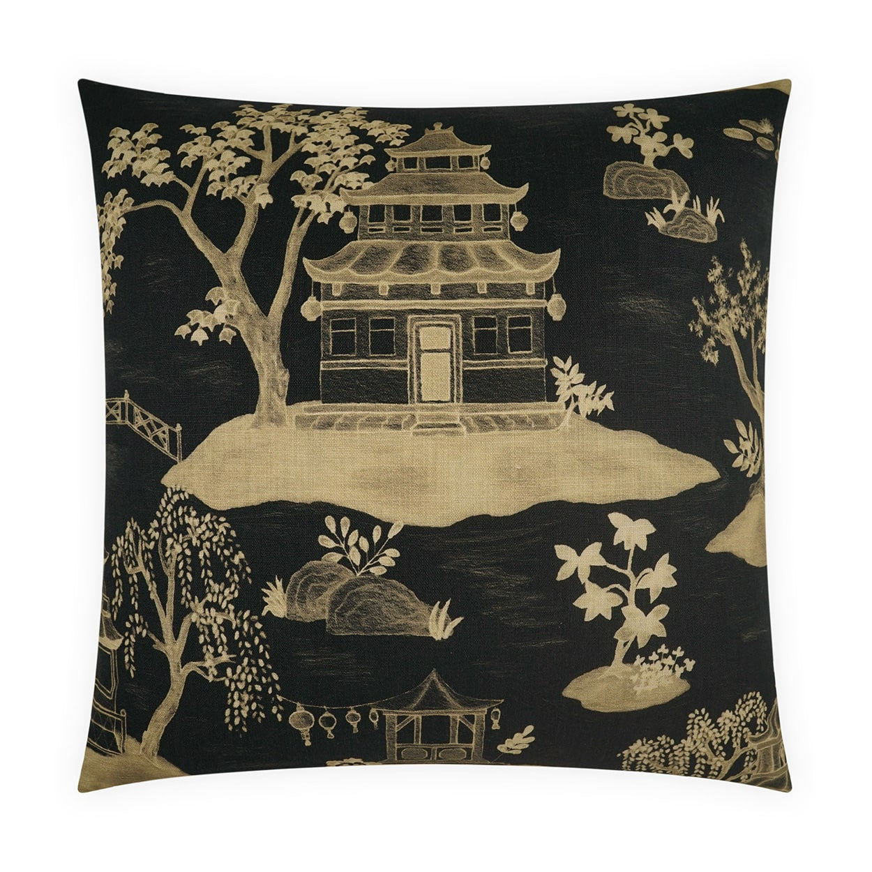 D.V. Kap Home Tang Pillow - Black