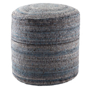 Jaipur Living Duro Pouf - Light Blue/Gray (AMR01)