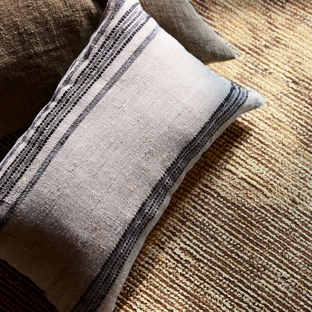 Jaipur Living Origins Pillow - Tan/Black (ASI02)