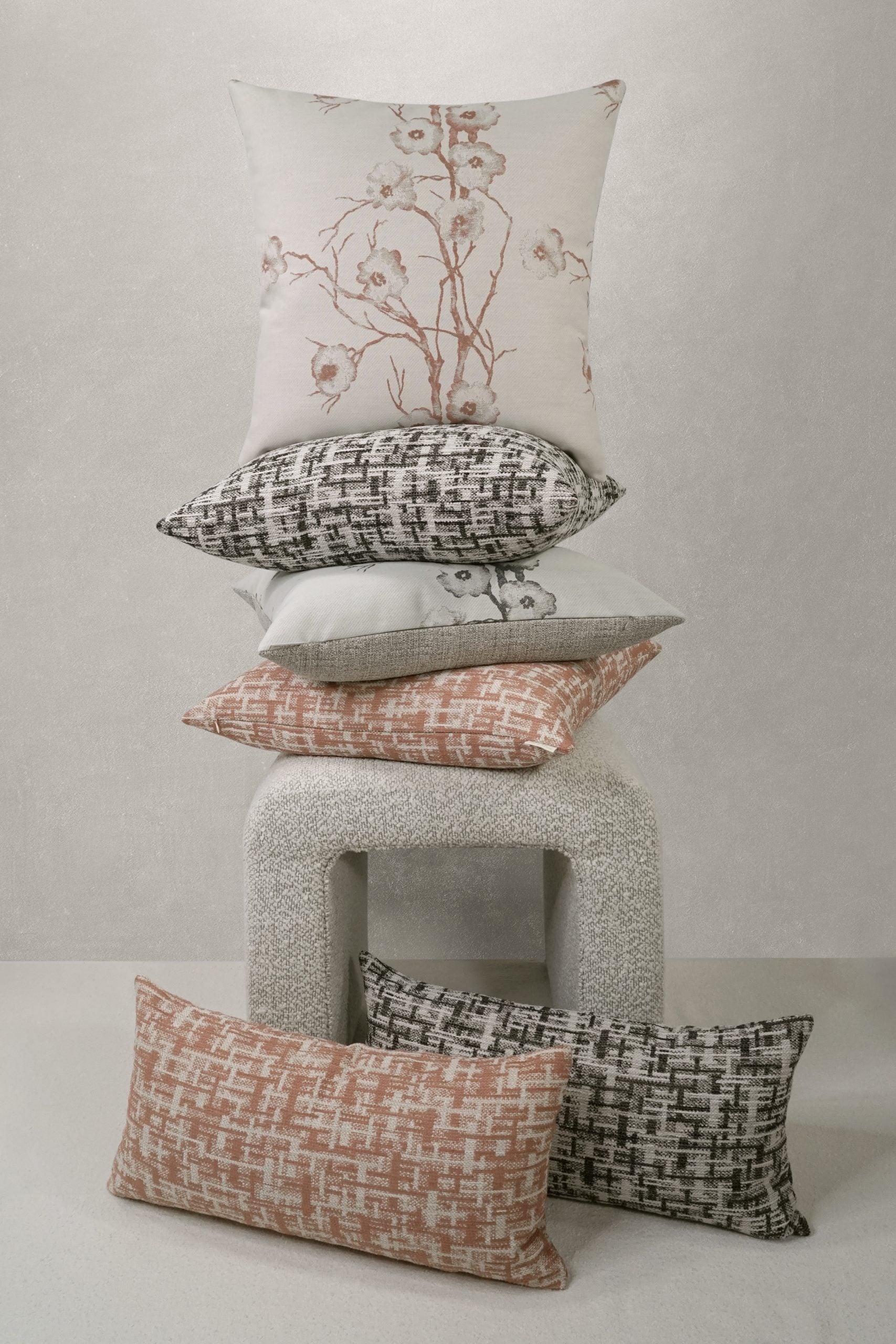 D.V. Kap Home Zahwe Lumbar Pillow - Rose