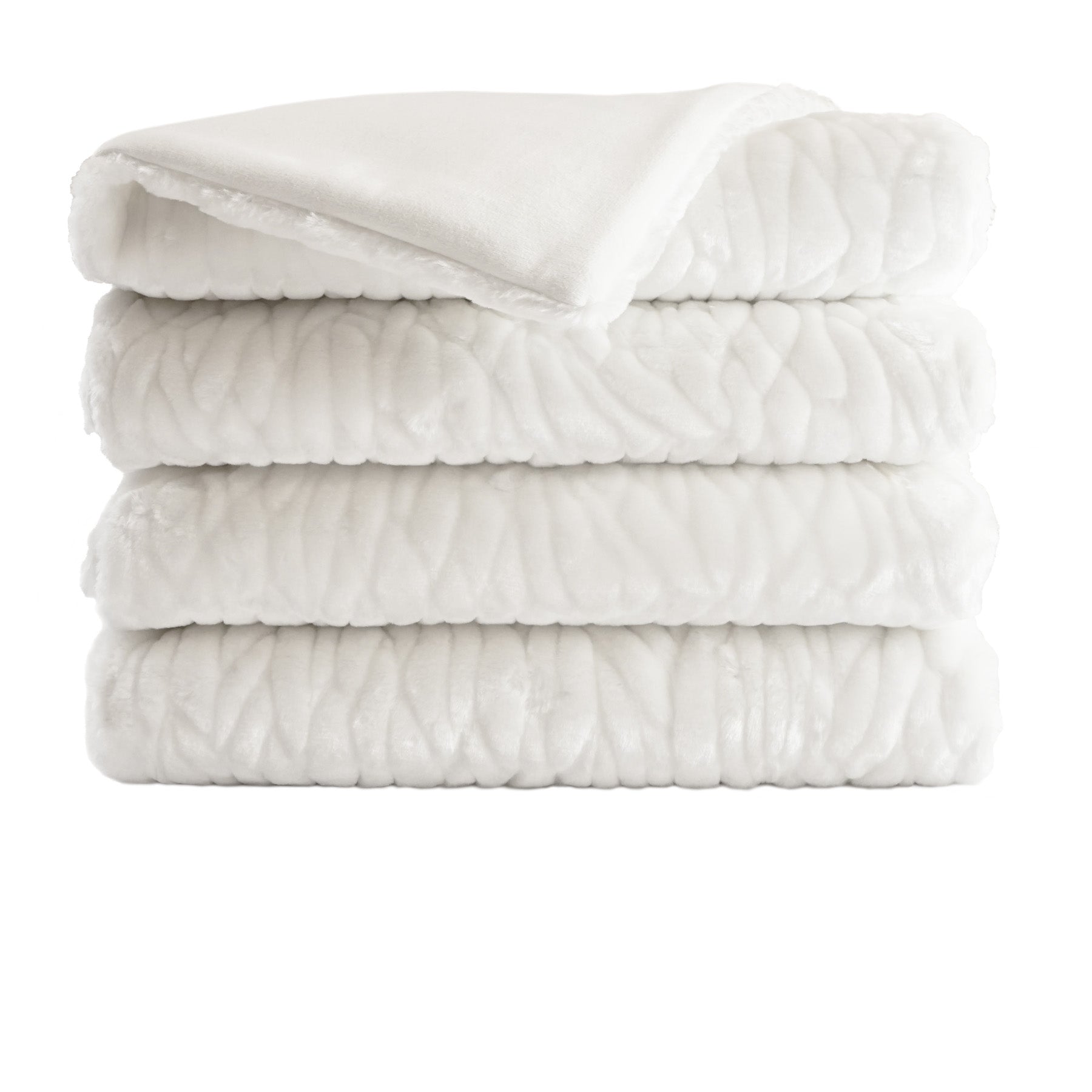 D.V. Kap Home Callard Throw - Snow (Corded)