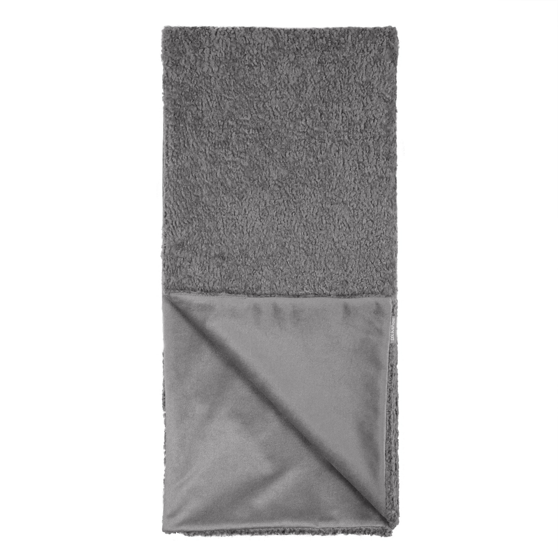 D.V. Kap Home Poodle Throw - Pewter