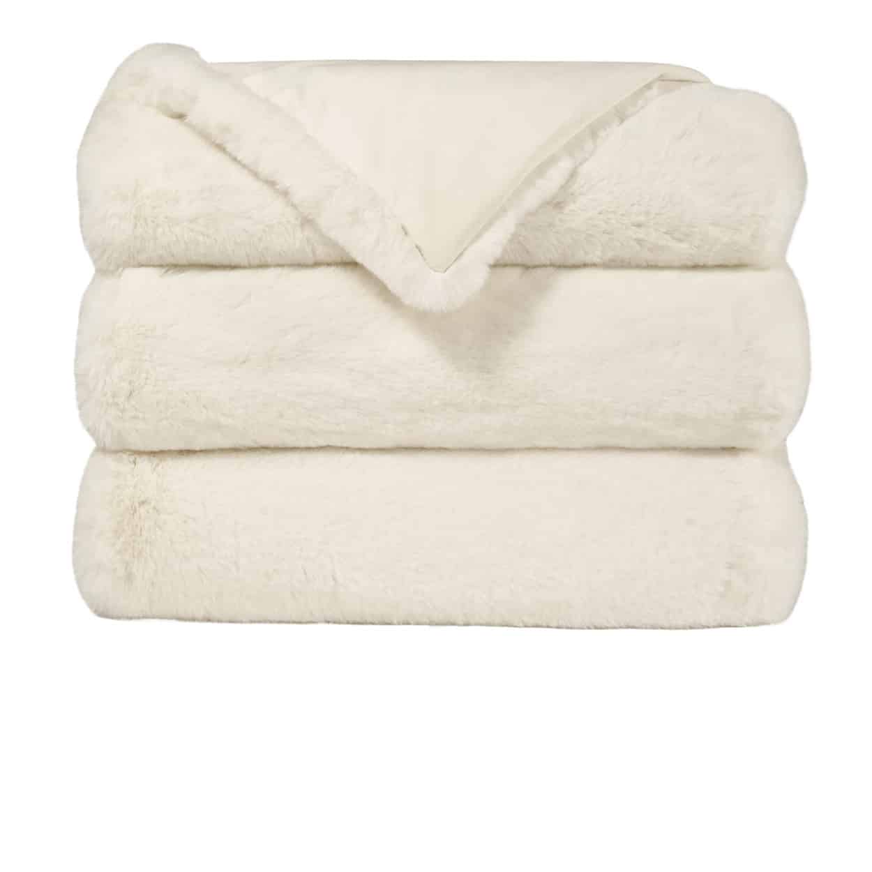 D.V. Kap Home Arlo Throw - Ivory