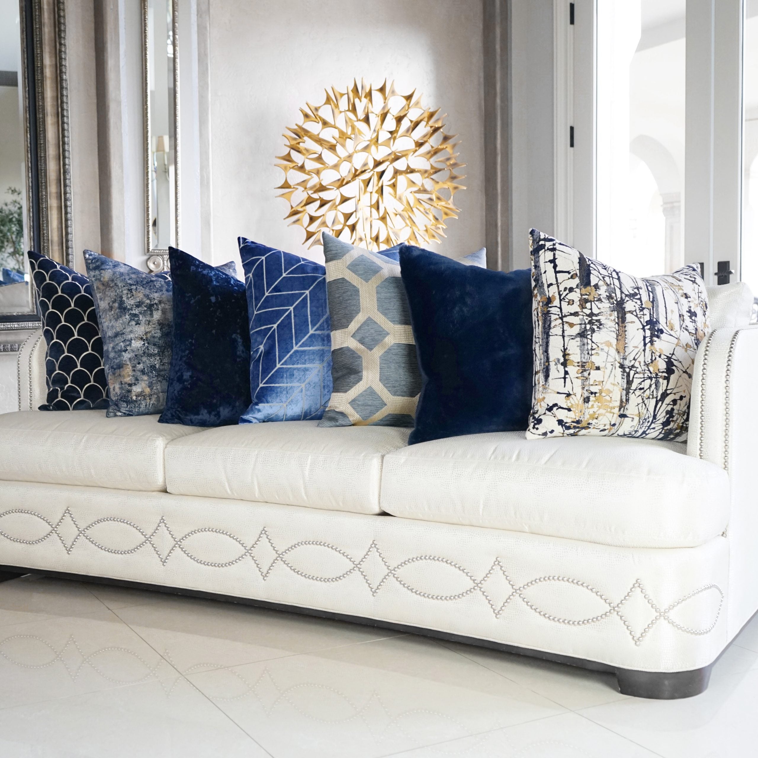D.V. Kap Home Venetia Pillow - Lapis