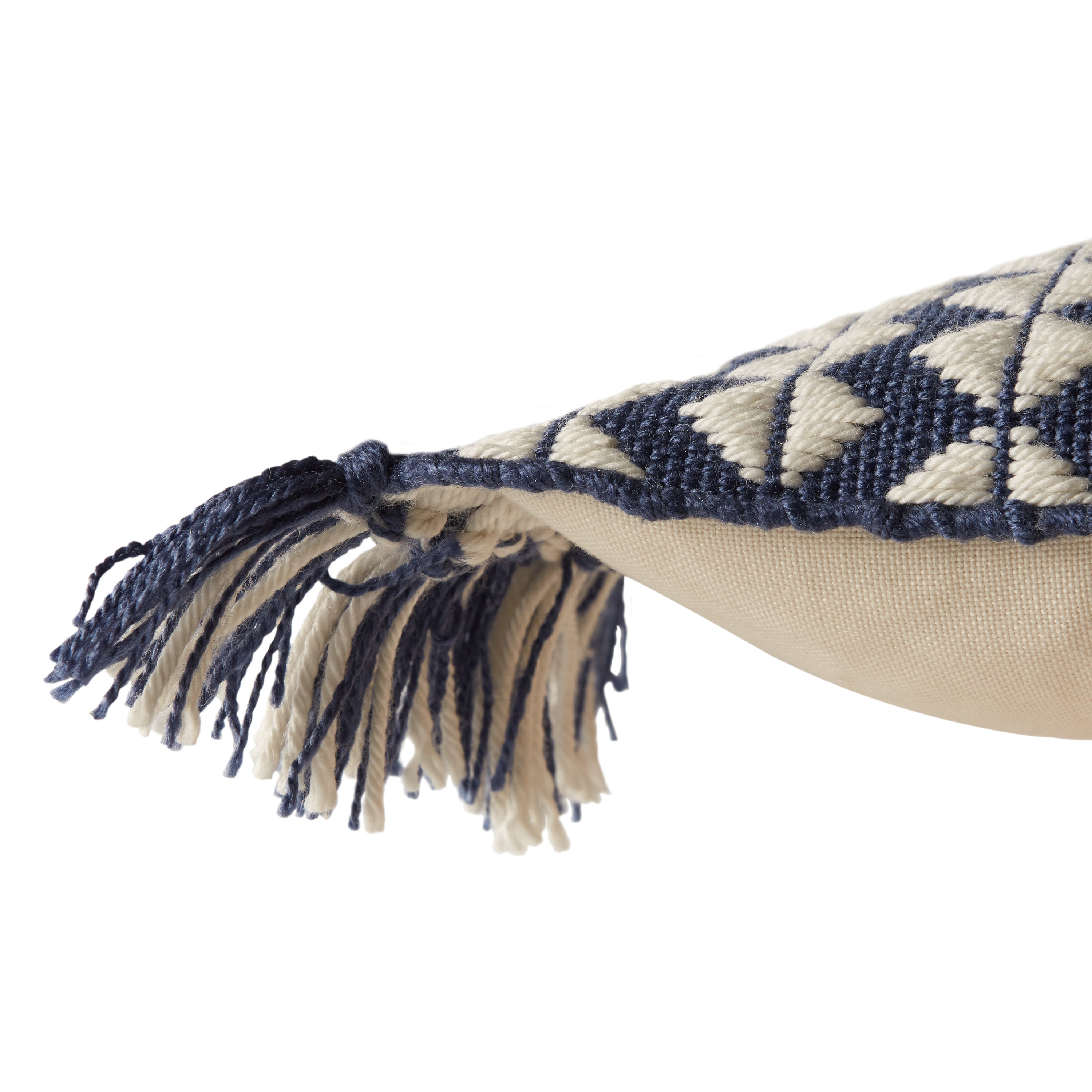 Jaipur Living Perdita Pillow - Dark Blue/Ivory (CHE03)