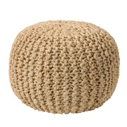 Label J Azene Pouf - Beige/Brown (CNV02)