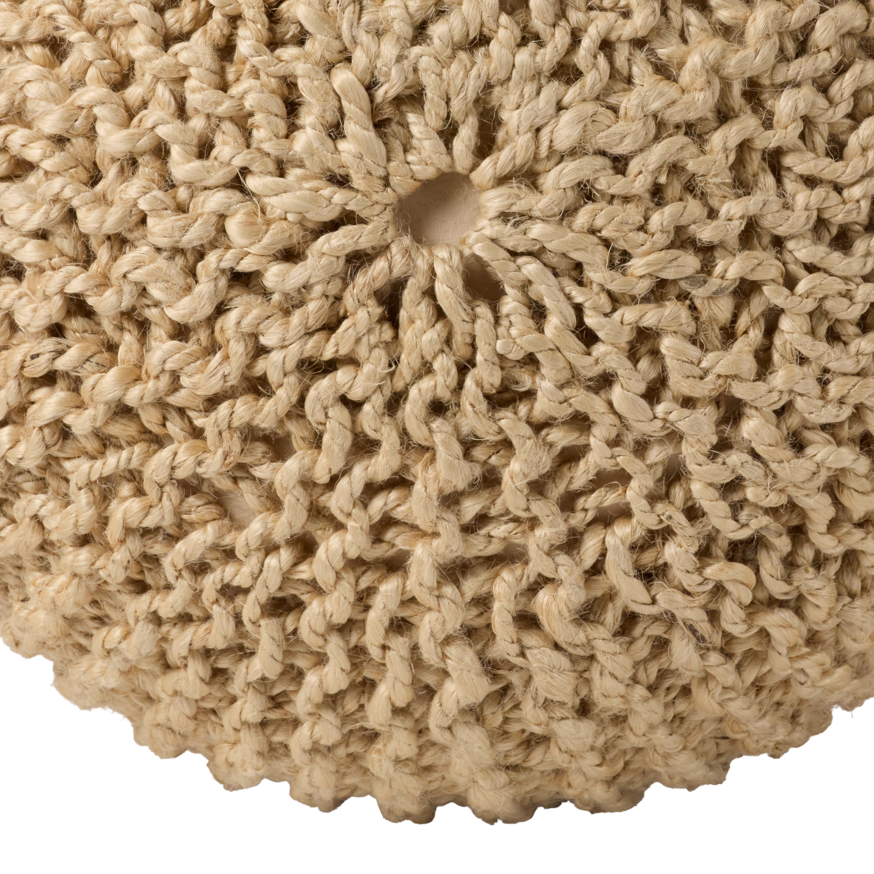 Label J Azene Pouf - Beige/Brown (CNV02)