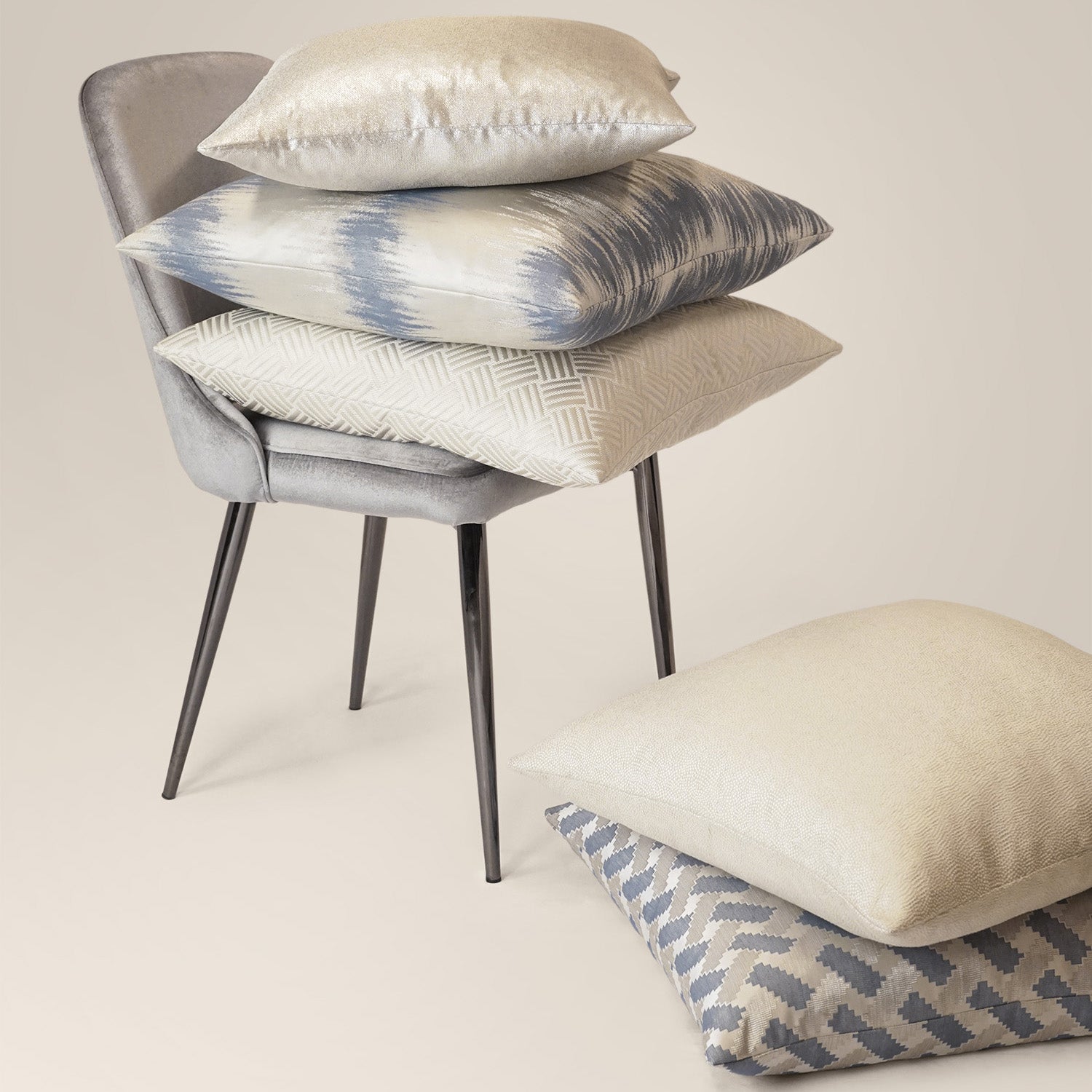 D.V. Kap Home Ravish Pillow - Silver