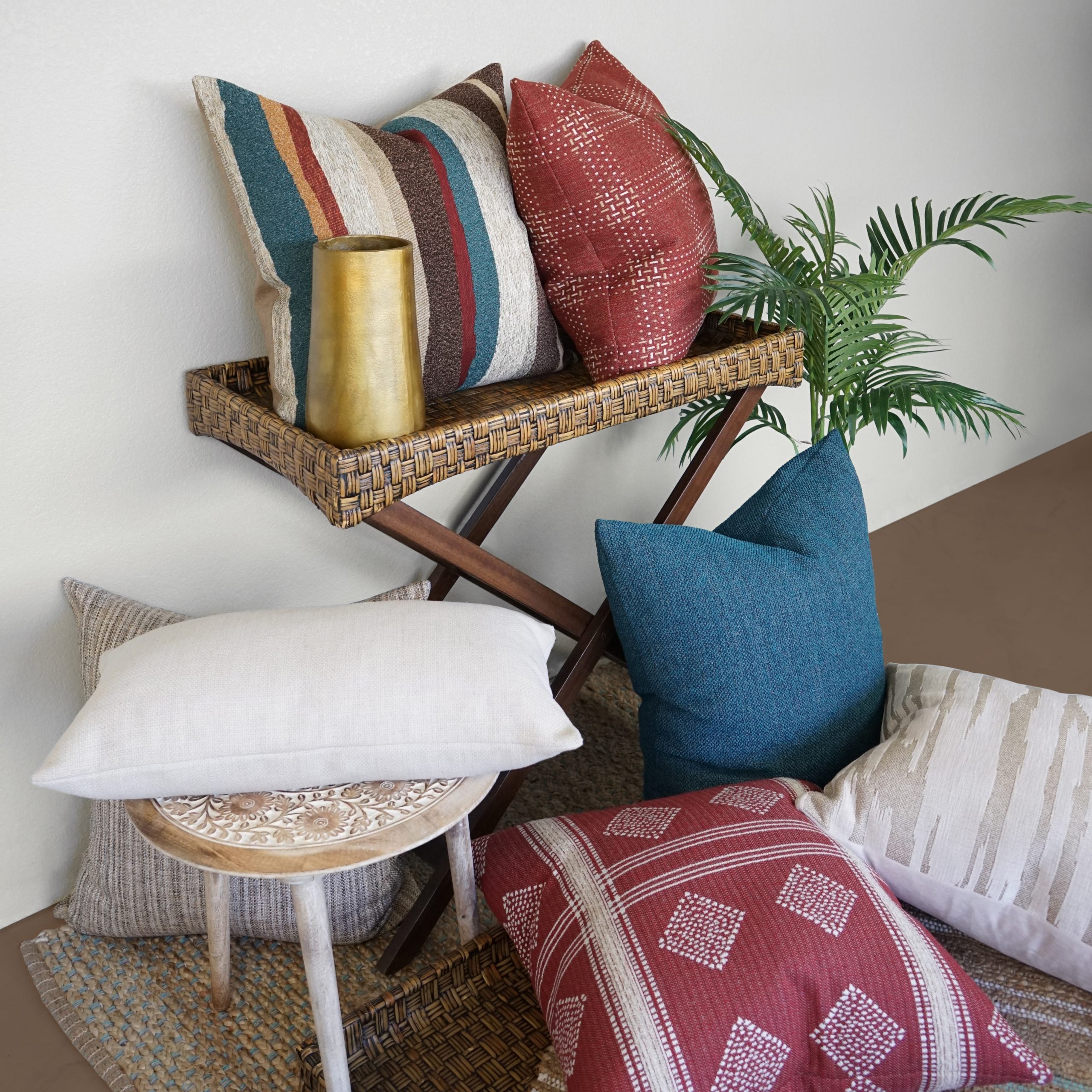 D.V. Kap Home Cultural Pillow - Brick