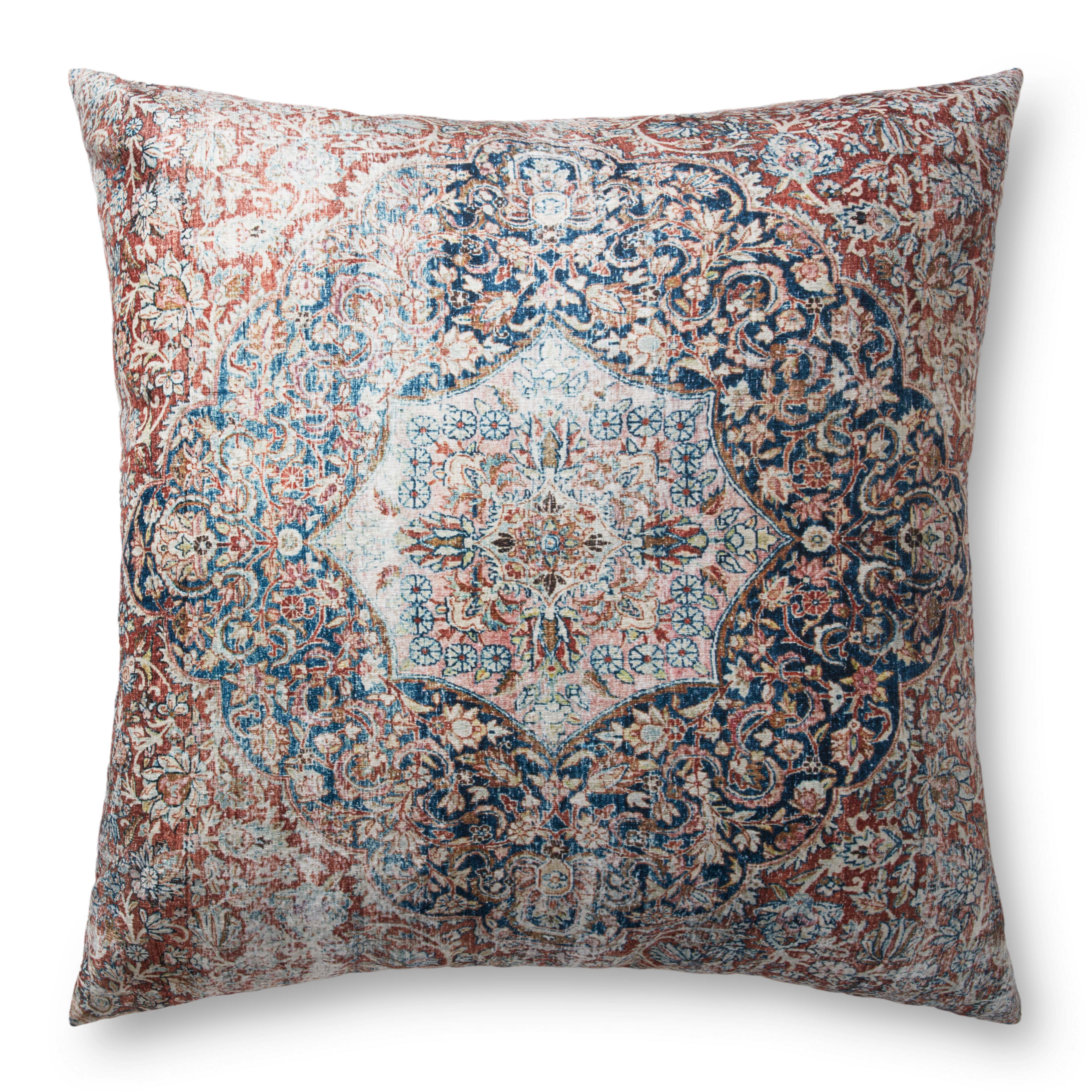 Loloi Pillow - Red / Navy (FP0008)