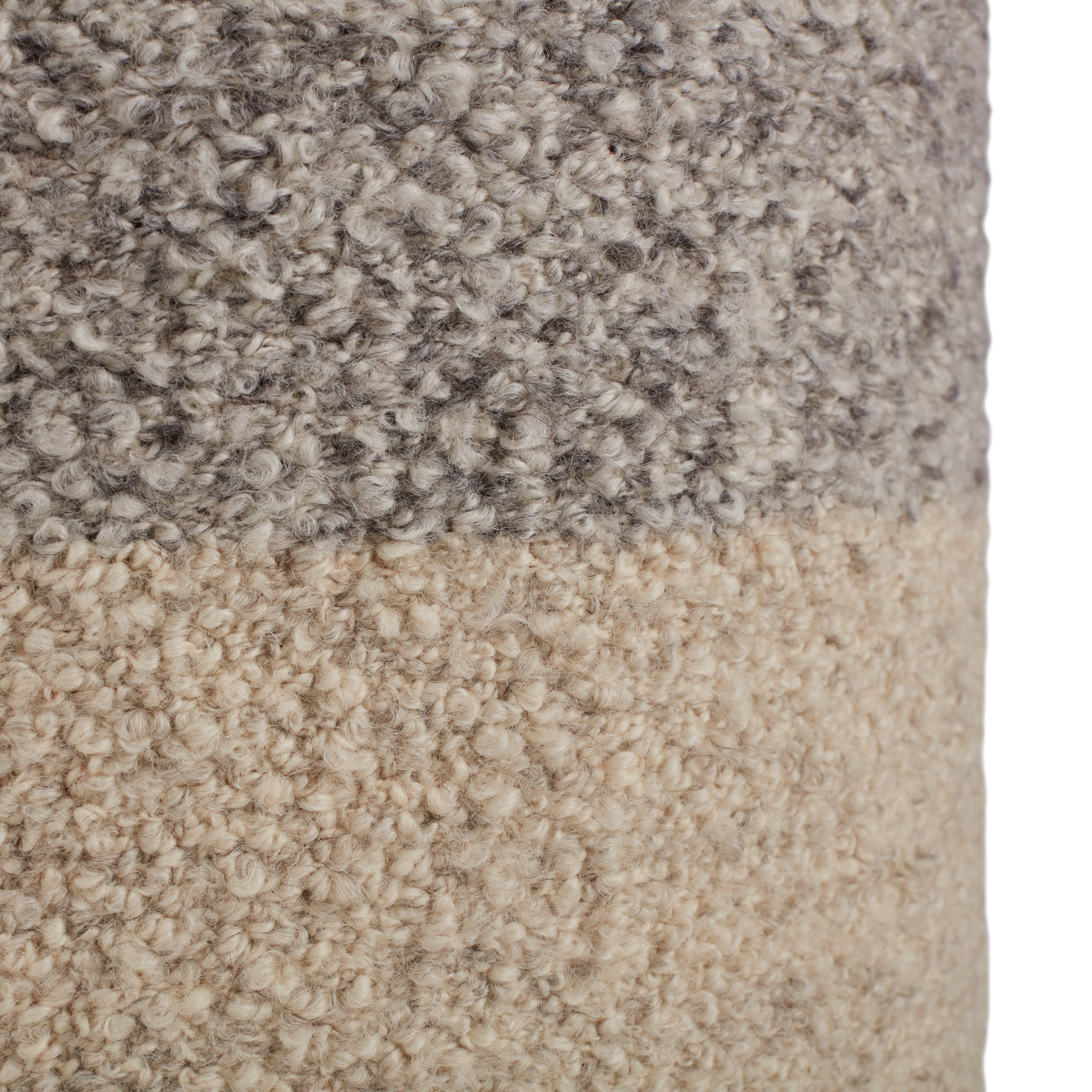 Jaipur Living Micco Pouf - Light Gray/Cream (FOL01)