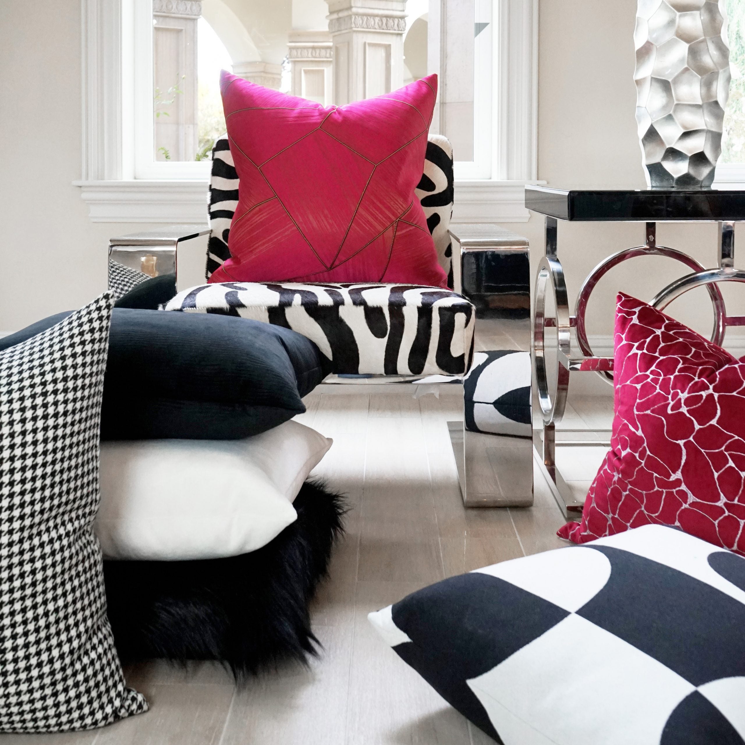 D.V. Kap Home Dare Pillow - Fuchsia