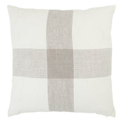 Label J Pembroke Pillow - White/Gray (GAL01)