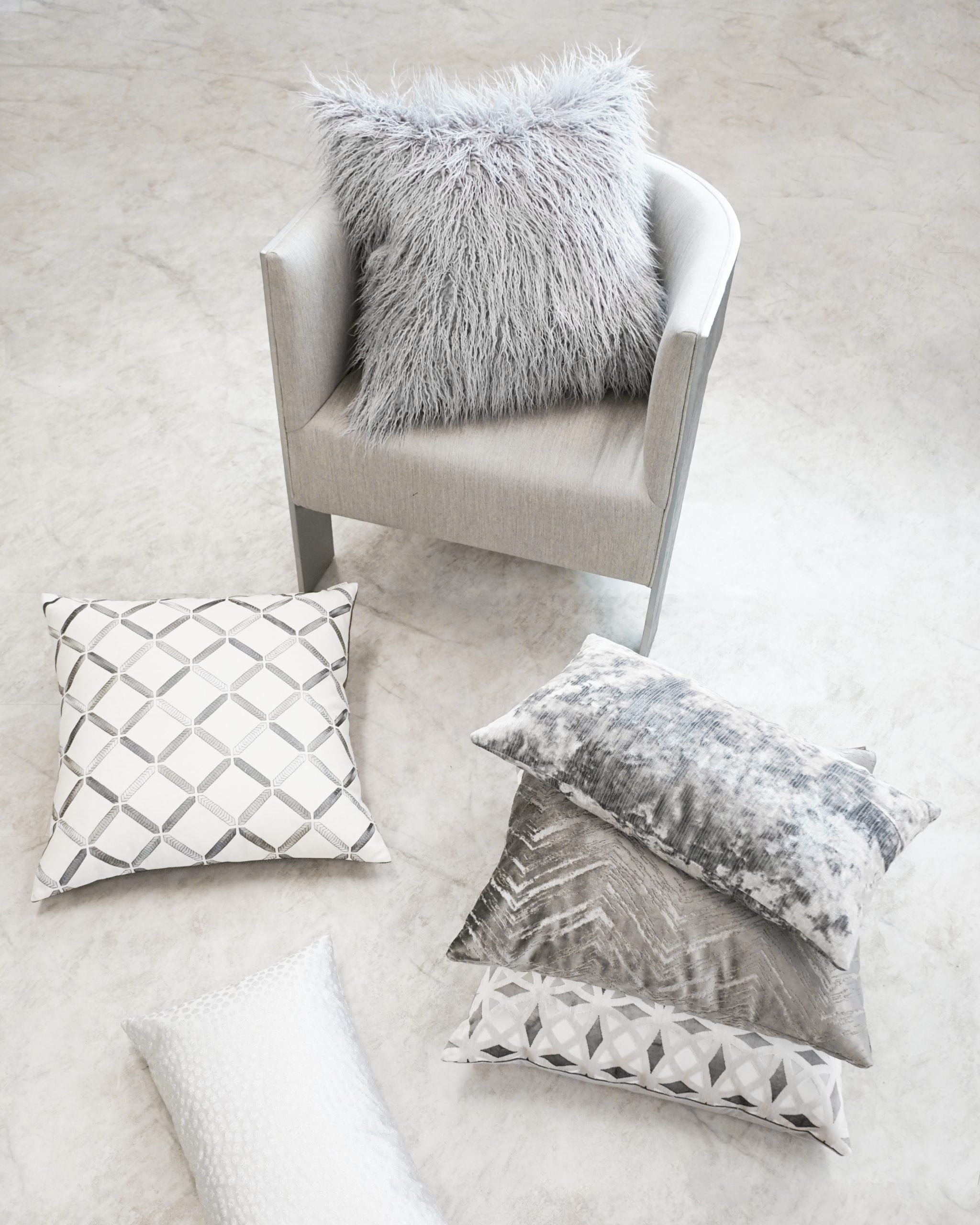 D.V. Kap Home Hepburn Pillow - Crystal