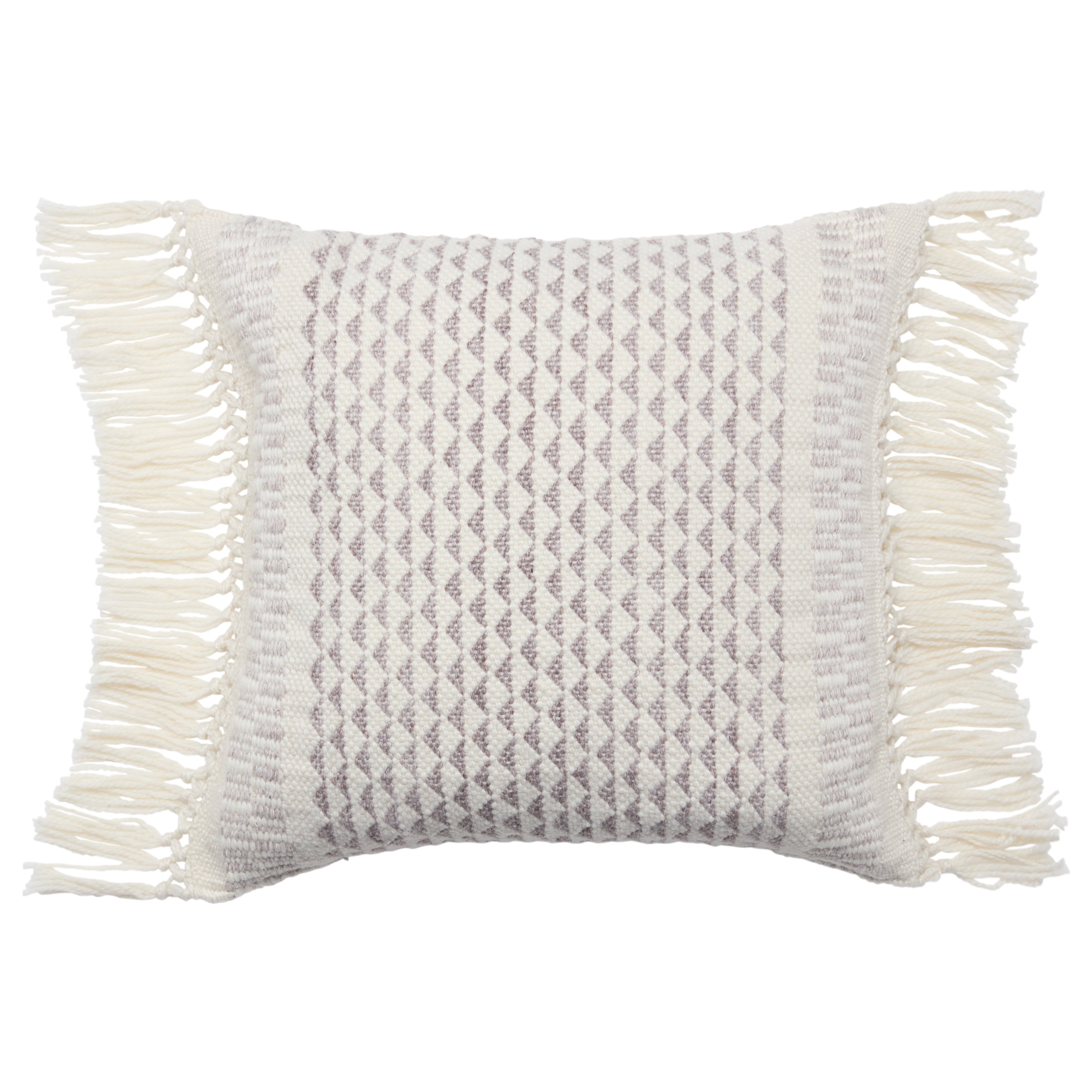 Label J Haskell Pillow - Taupe/Ivory (LIR10)