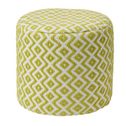 Label J Osbourne Pouf - Chartreuse/Ivory (LNN01)