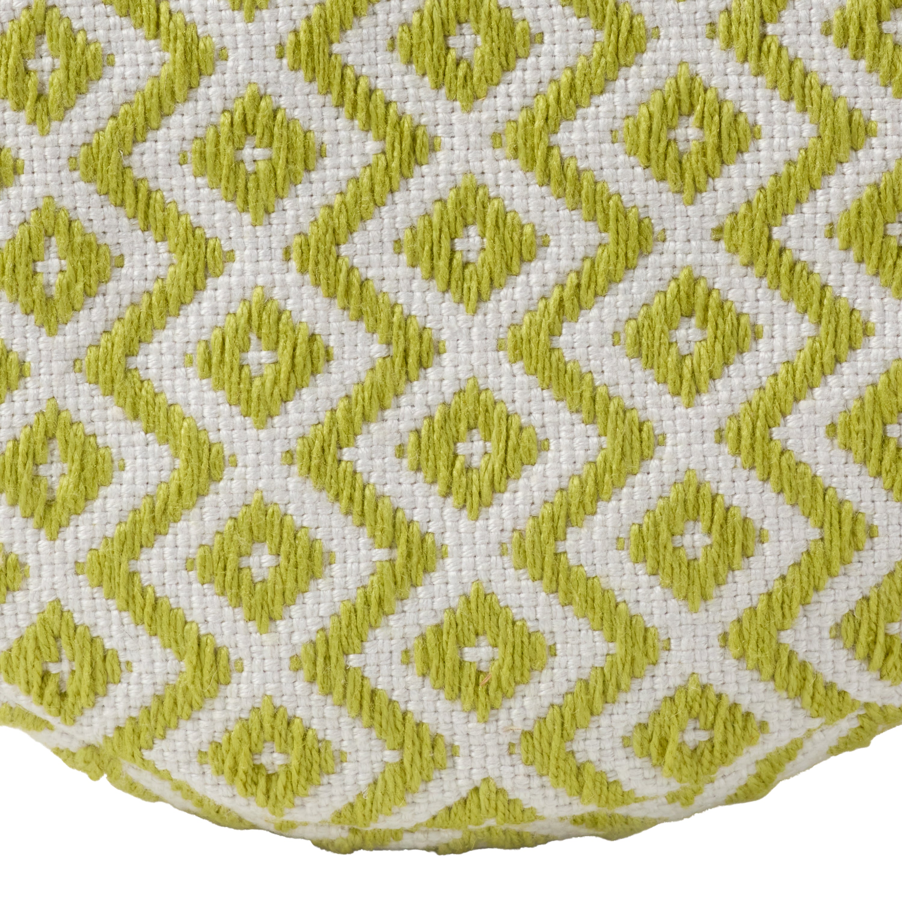 Label J Osbourne Pouf - Chartreuse/Ivory (LNN01)