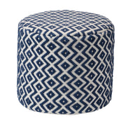 Label J Osbourne Pouf - Navy/Ivory (LNN03)