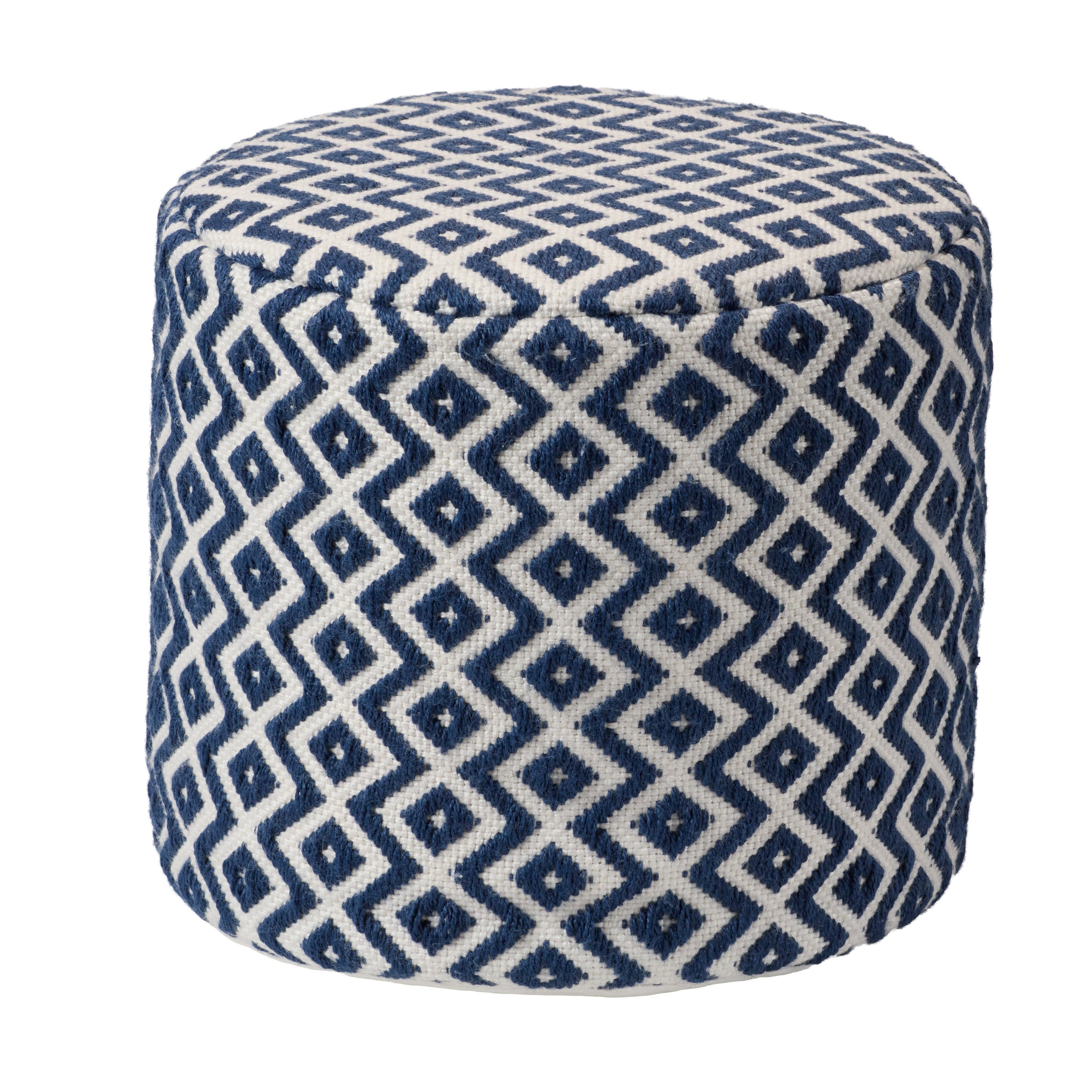 Label J Osbourne Pouf - Navy/Ivory (LNN03)