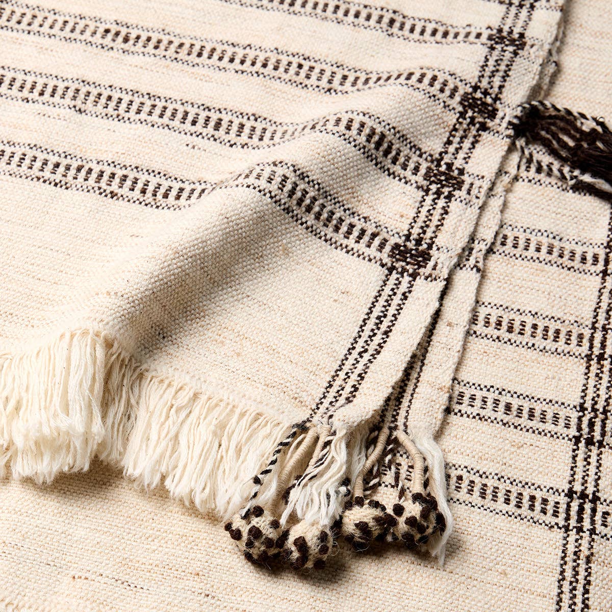 Jaipur Living Margosa Throw - Tan/Ivory (MGT01)