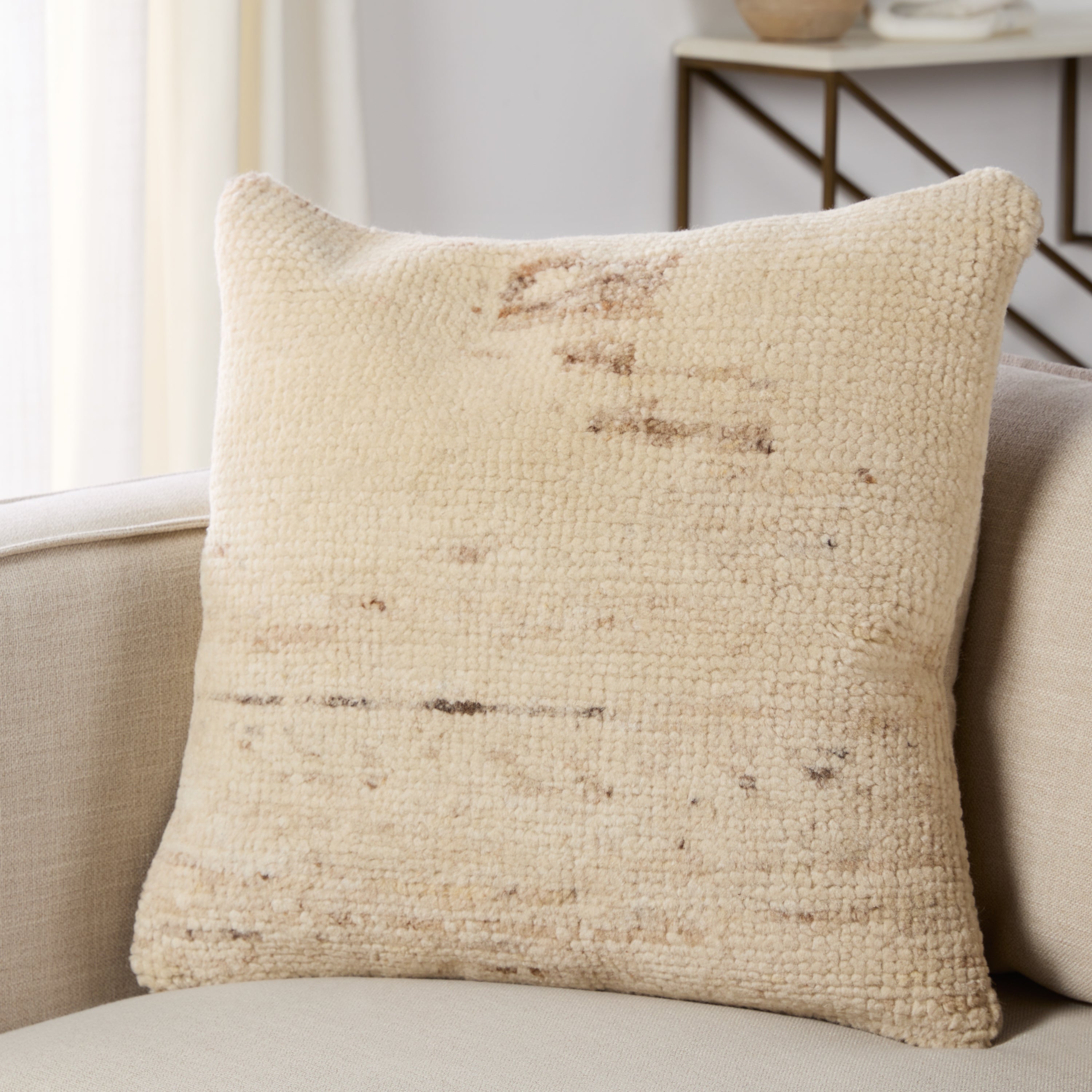 Jaipur Living Cadogan Pillow - Cream/Tan (MNT05)