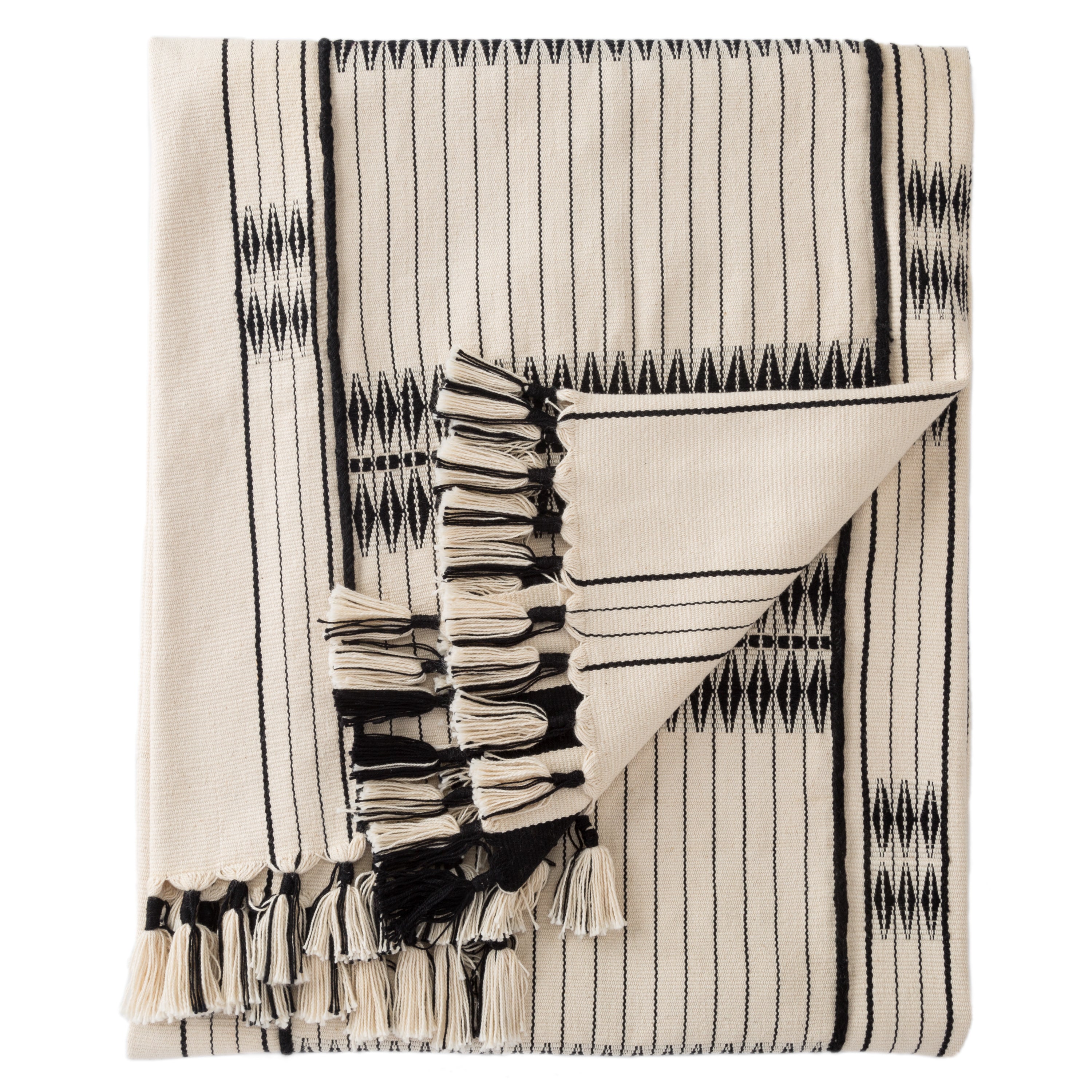Jaipur Living Saramati Throw - Cream/Black (NGD04)