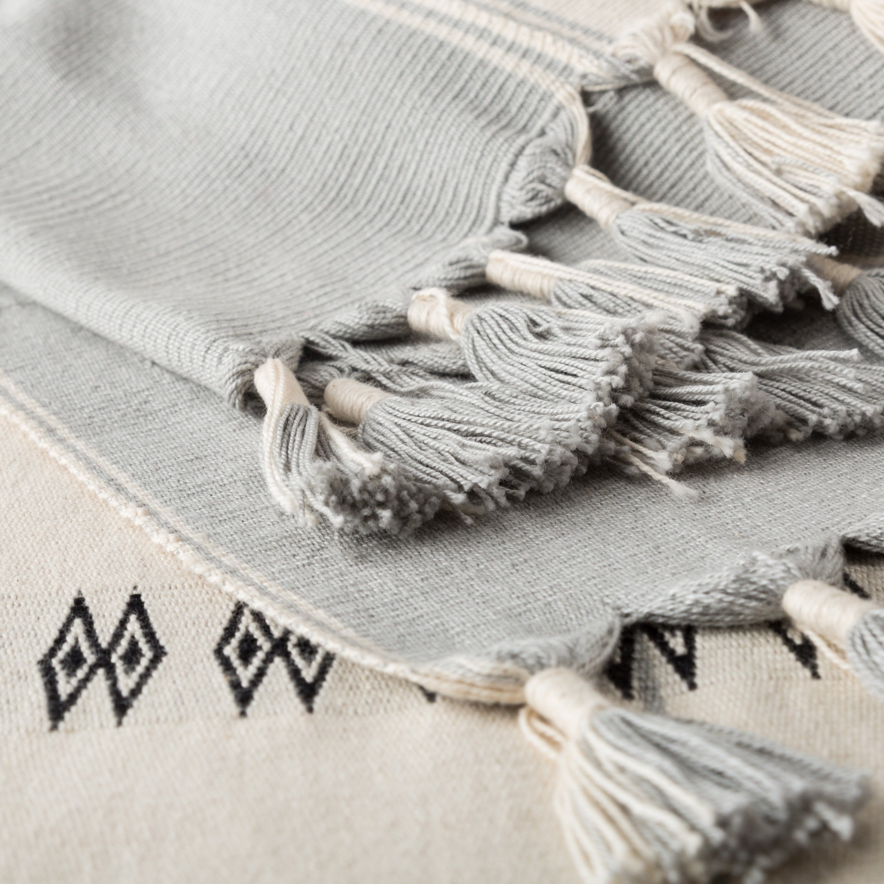 Jaipur Living Sekrenyi Throw - Cream/Gray (NGD05)