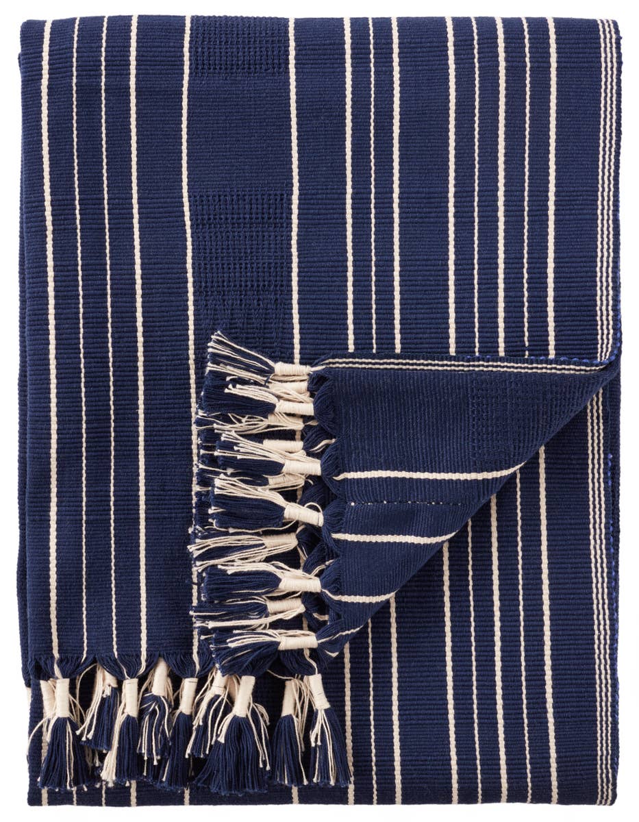 Jaipur Living Nagaland Throw - Blue/Ivory (NGD06)