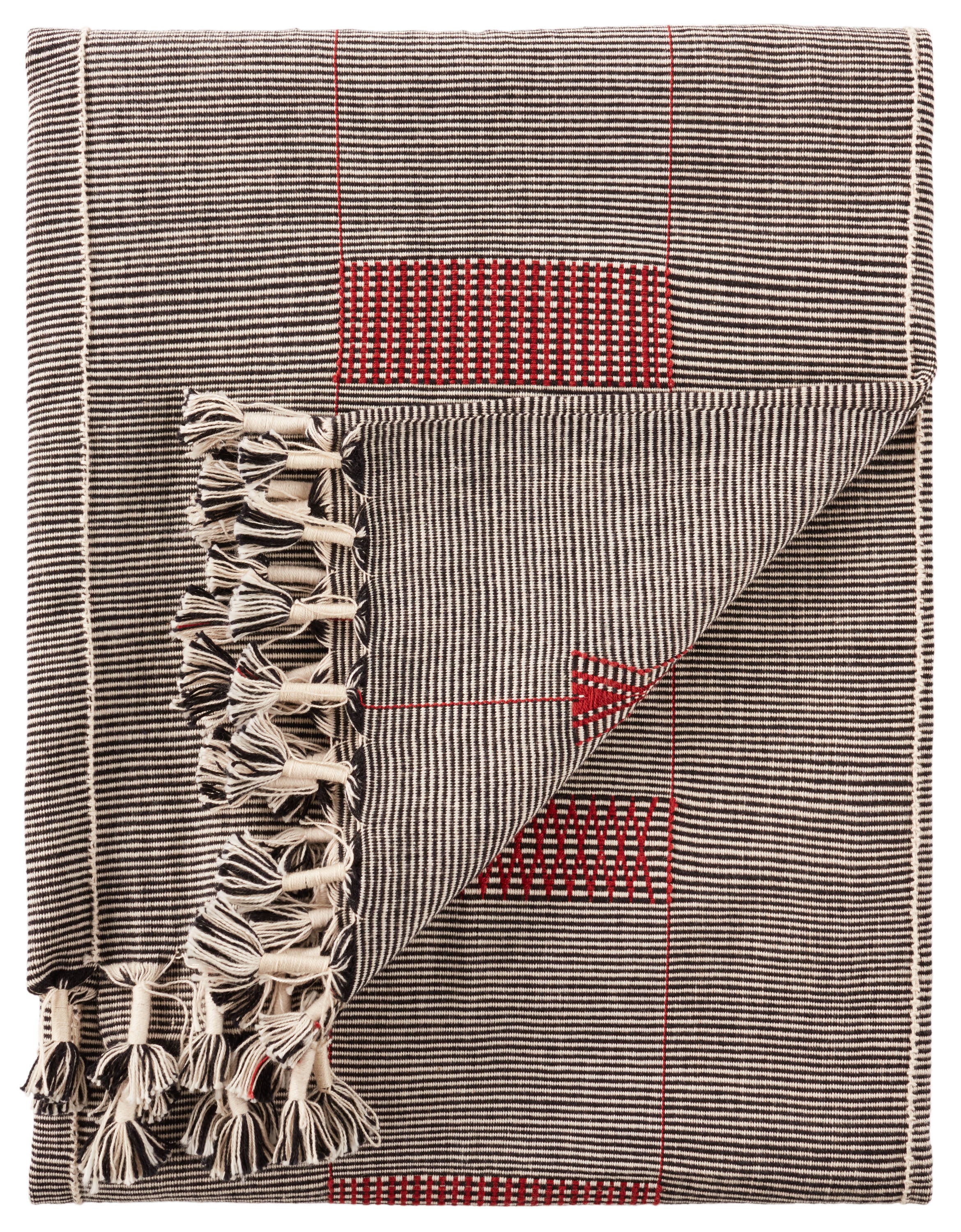 Jaipur Living Hebron Throw - Black/Red (NGD07)