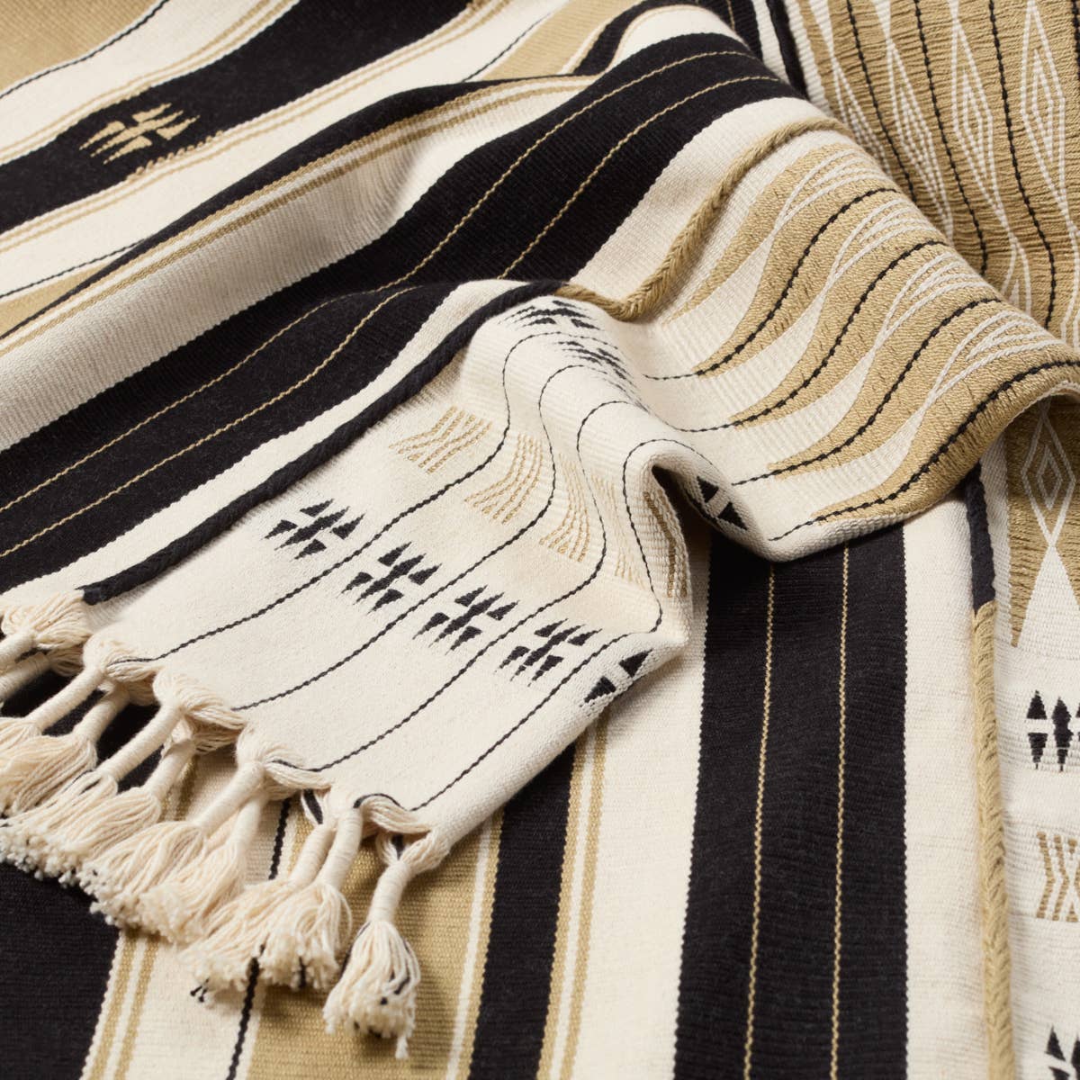 Jaipur Living Nagaland Throw - Gold/Black (NGD08)