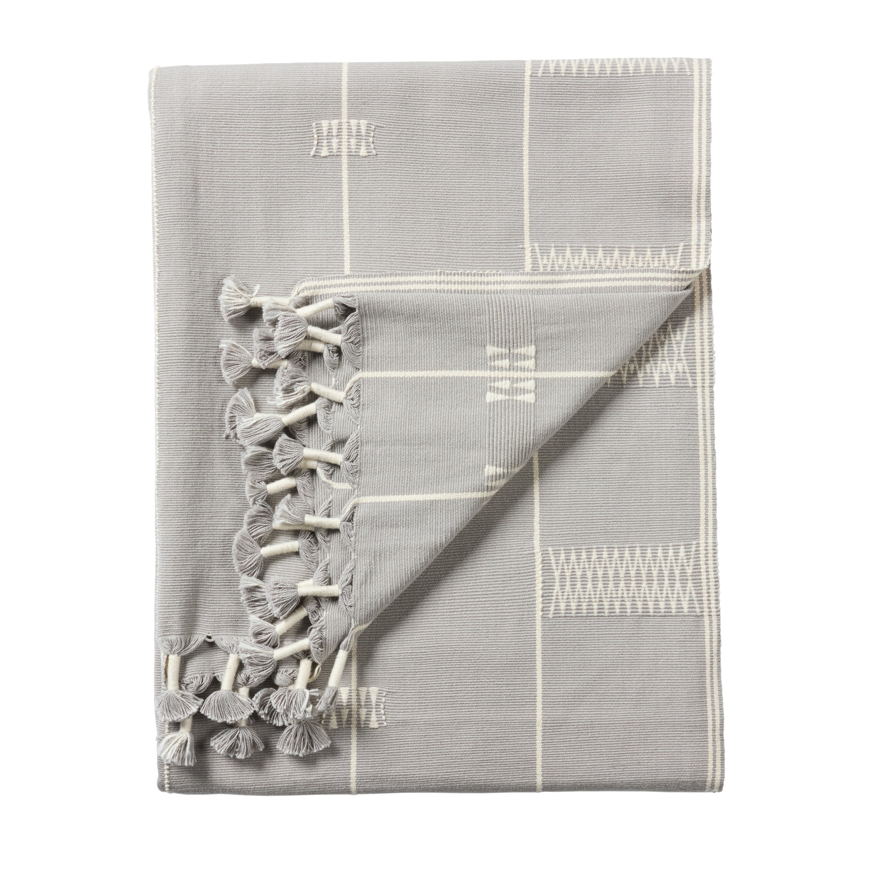 Jaipur Living Lunjgiu Throw - Light Gray/Cream (NGD10)