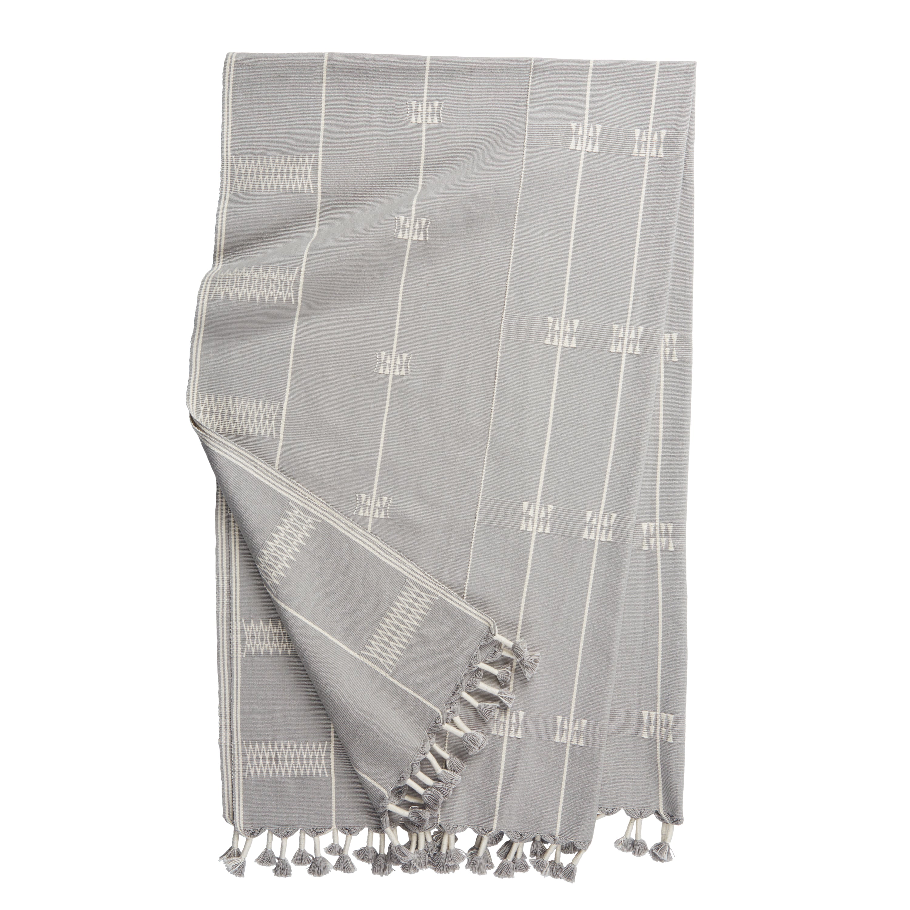 Jaipur Living Lunjgiu Throw - Light Gray/Cream (NGD10)