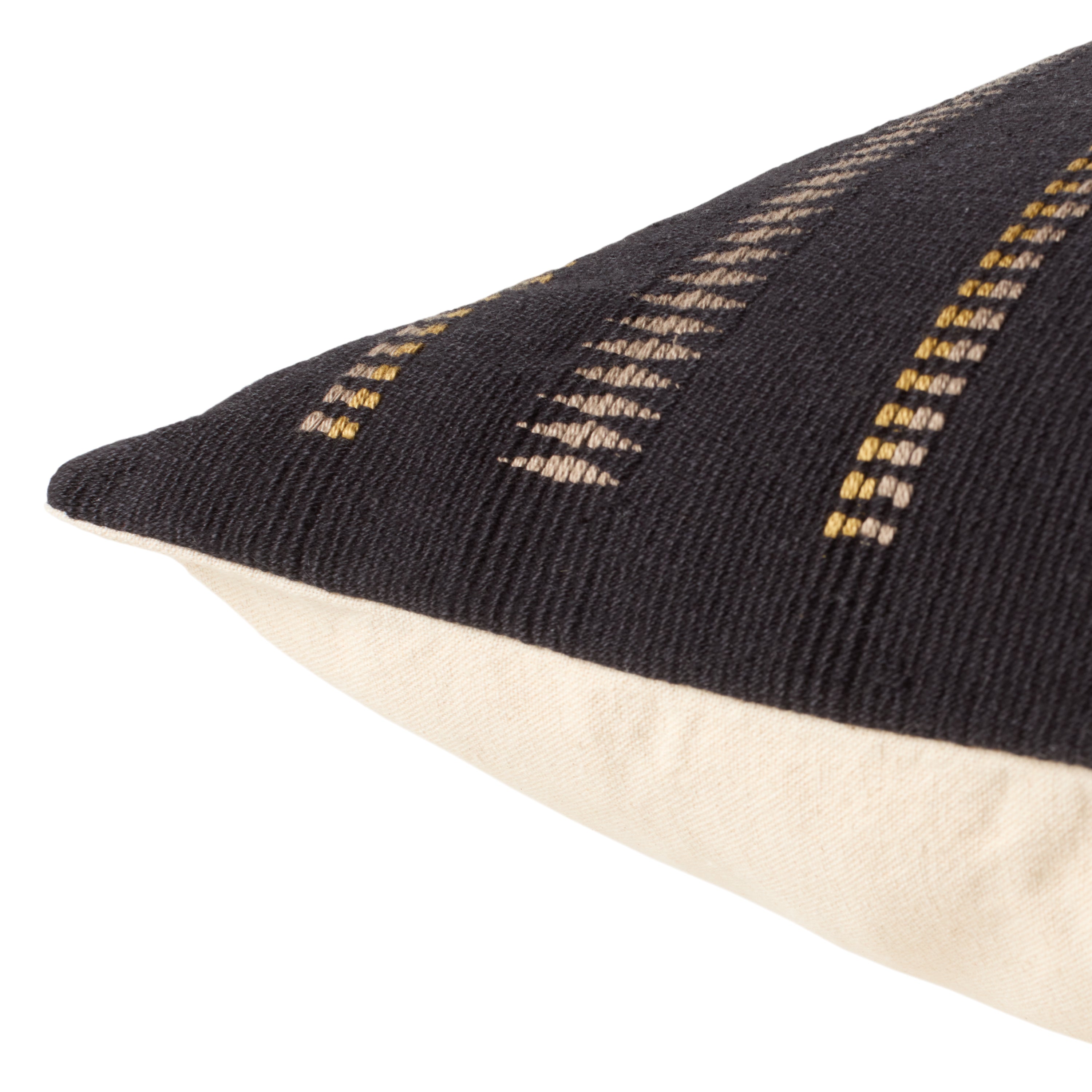 Jaipur Living Dzukou Pillow - Black/Taupe (NGW30)