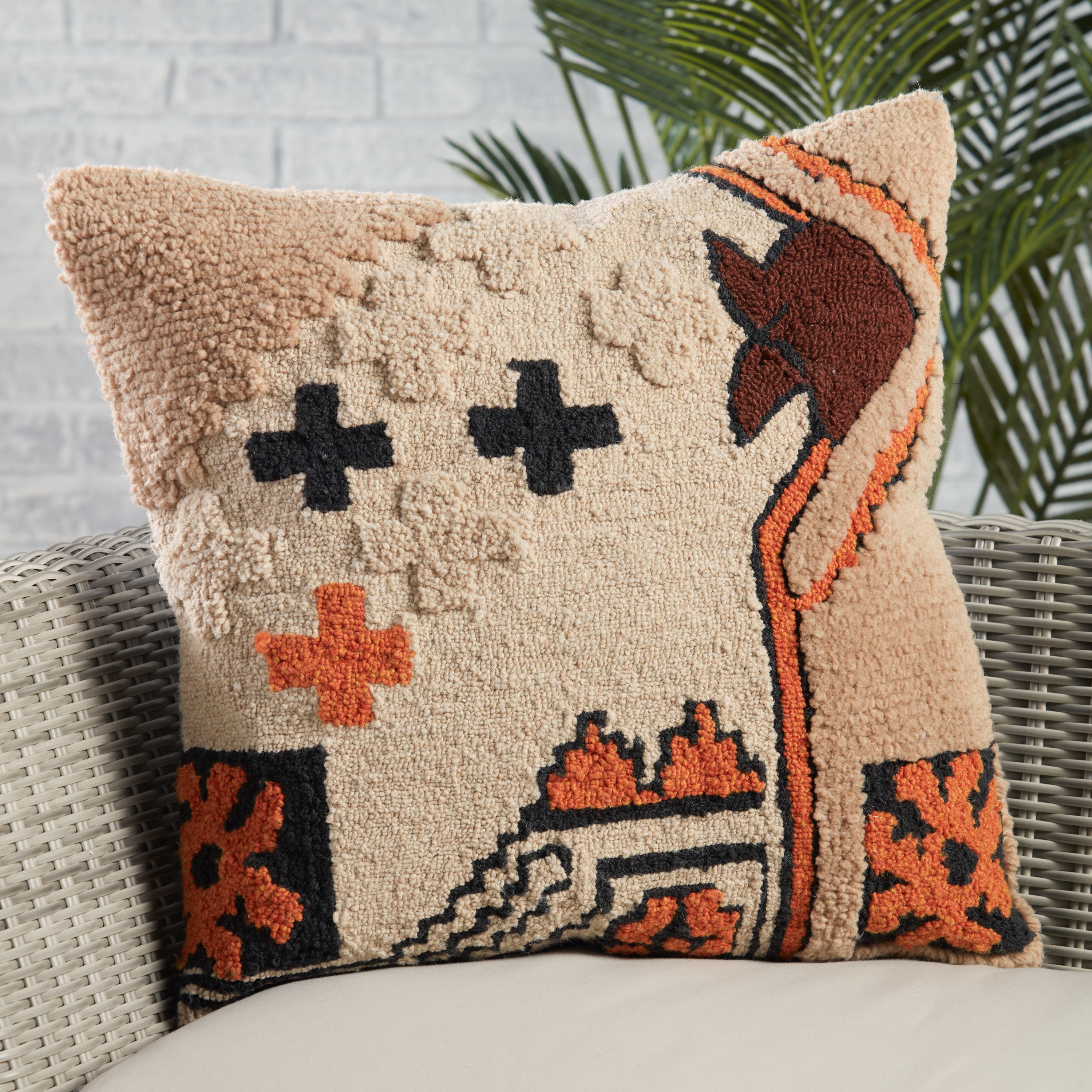 Jaipur Living Kika Pillow - Beige/Orange (NZK01)