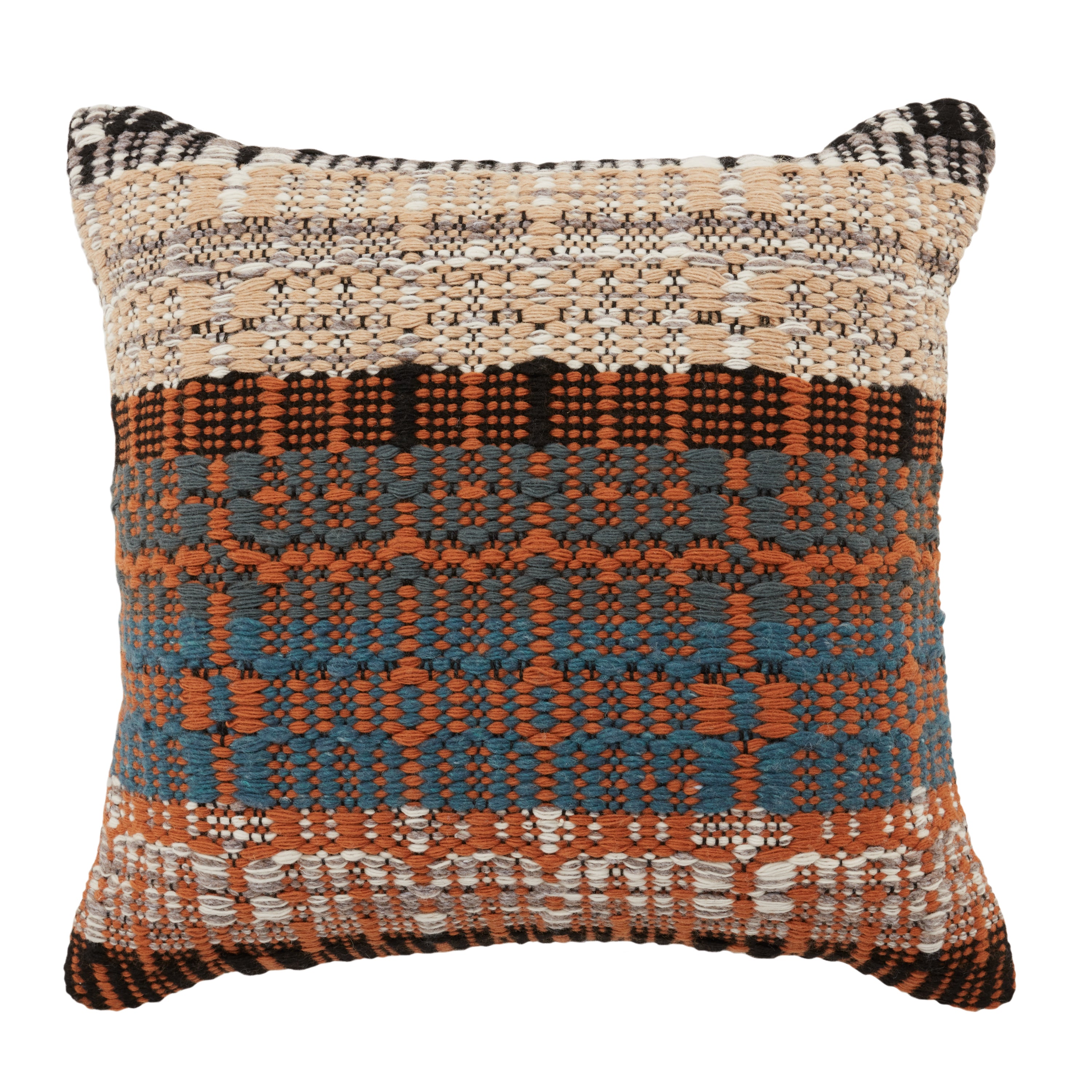 Jaipur Living Zyan Pillow - Orange/Blue (NZK03)