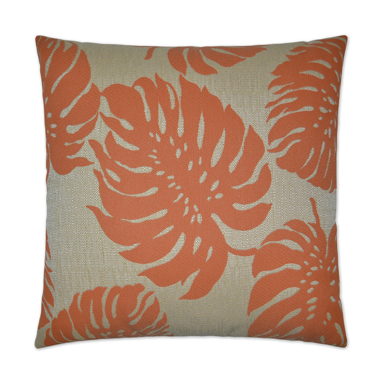 D.V. Kap Home Bay Palm Pillow - Orange